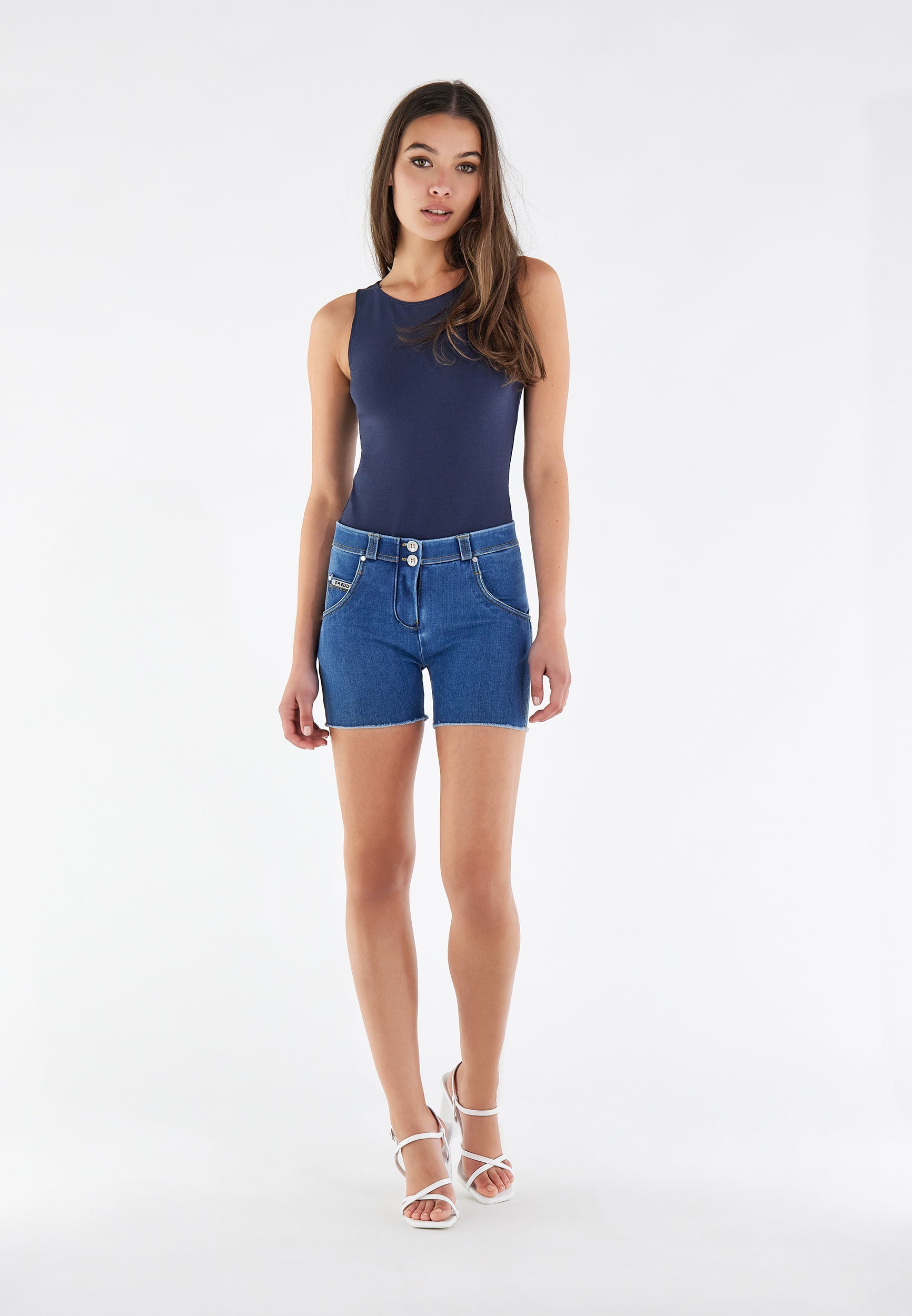 freddy-wr-up-shorts-push-up-sfrangiati-vita-regular-denim-ecologico image 7