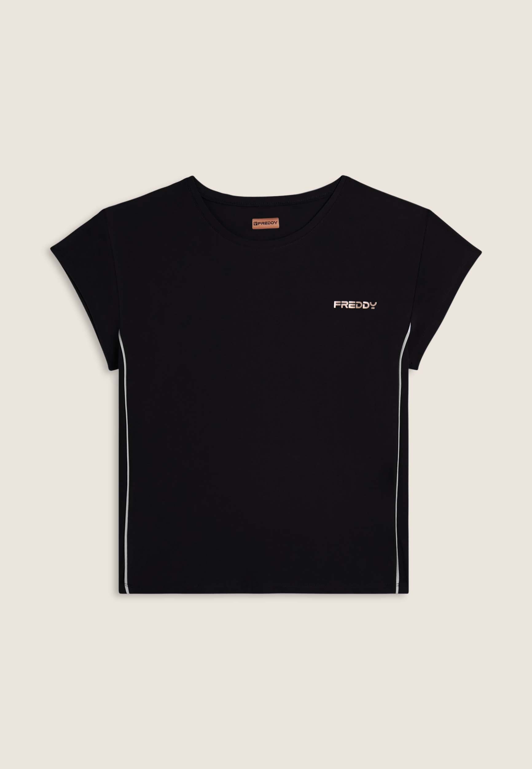 freddy-t-shirt-tecnica-maniche-ad-aletta-con-profili-a-contrasto image 5