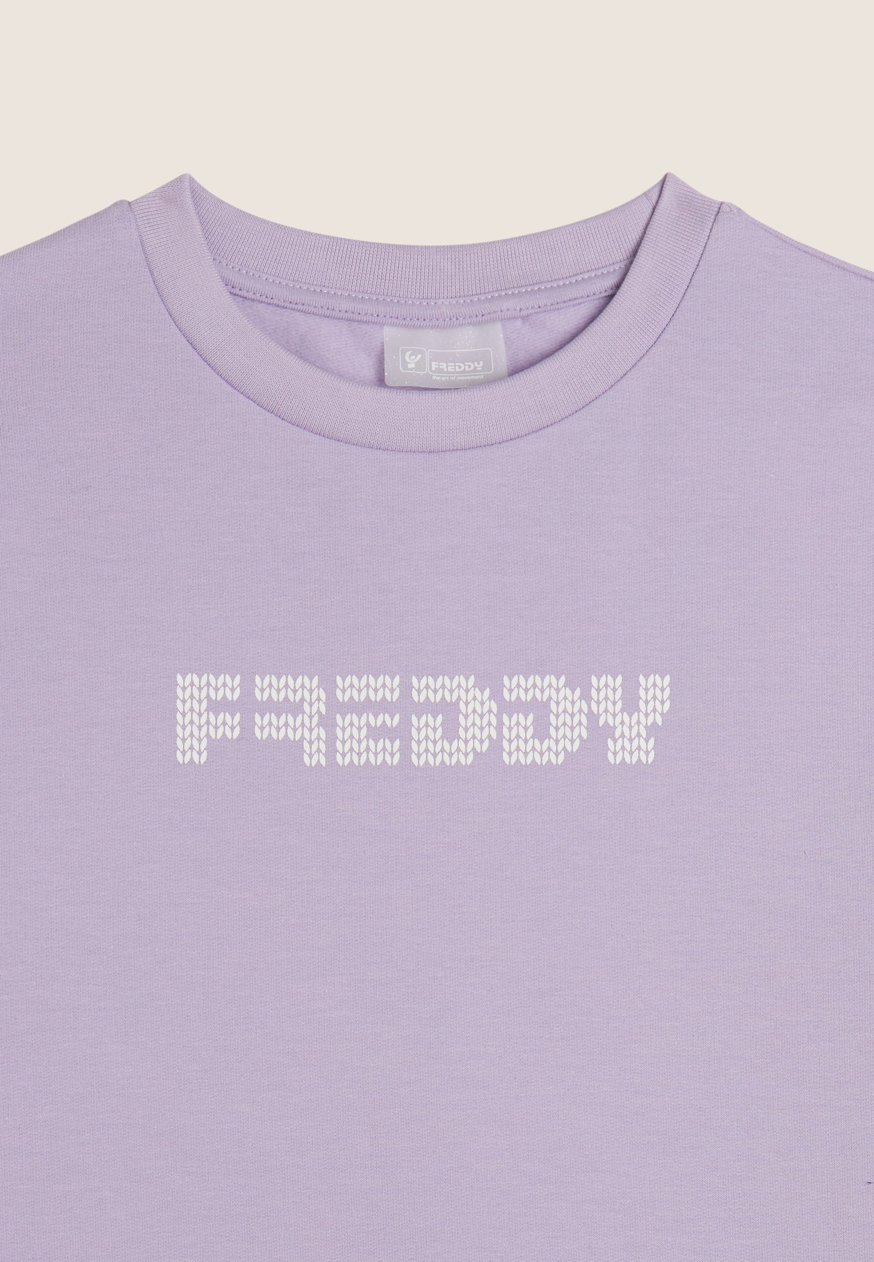 freddy-felpa-maxi-bambina-girocollo-logo-tricot image 6