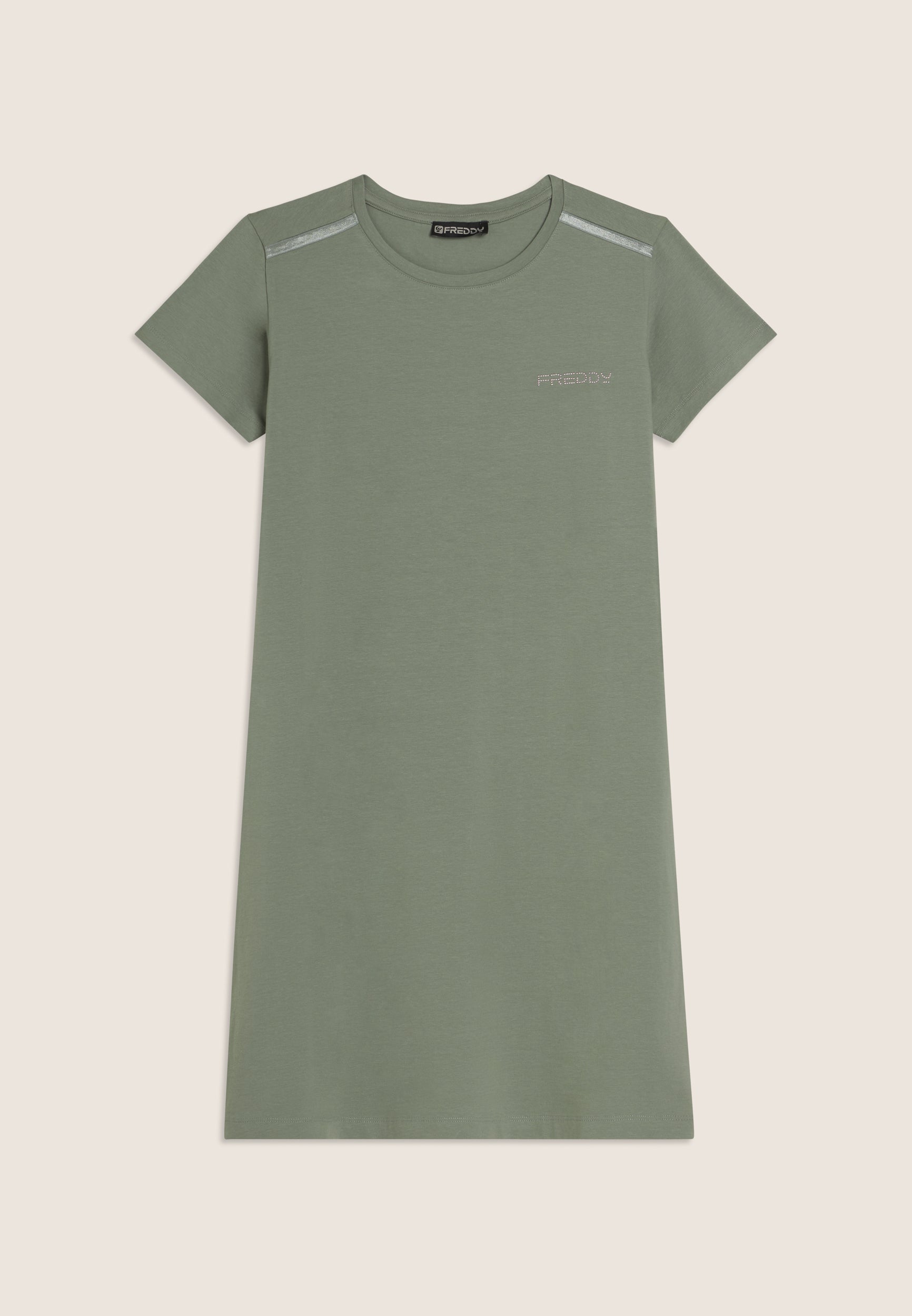 freddy-vestito-donna-regular-fit-media-lunghezza-jersey-cotone-stretch image 6