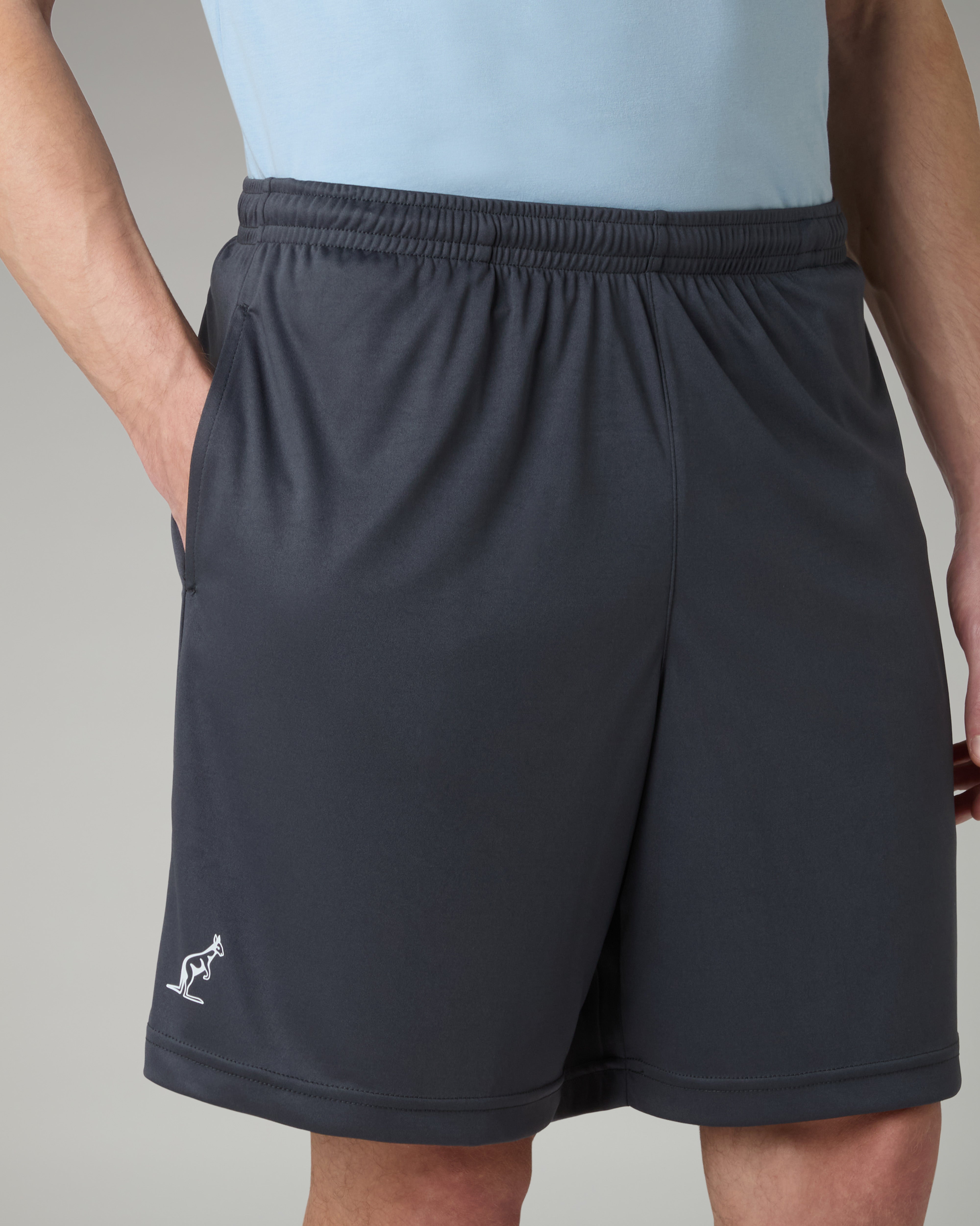 australian-ace-short-short-elastico-traspirante-con-slip-interno-grigio-titanio image 4