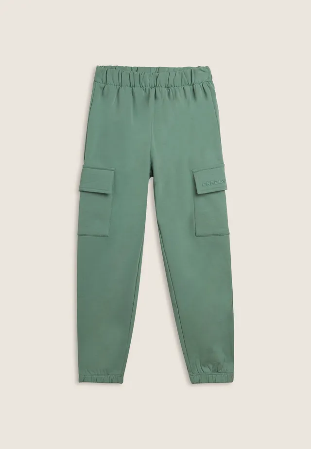freddy-pantaloni-cargo-bambina-cotone-elasticizzato image 1