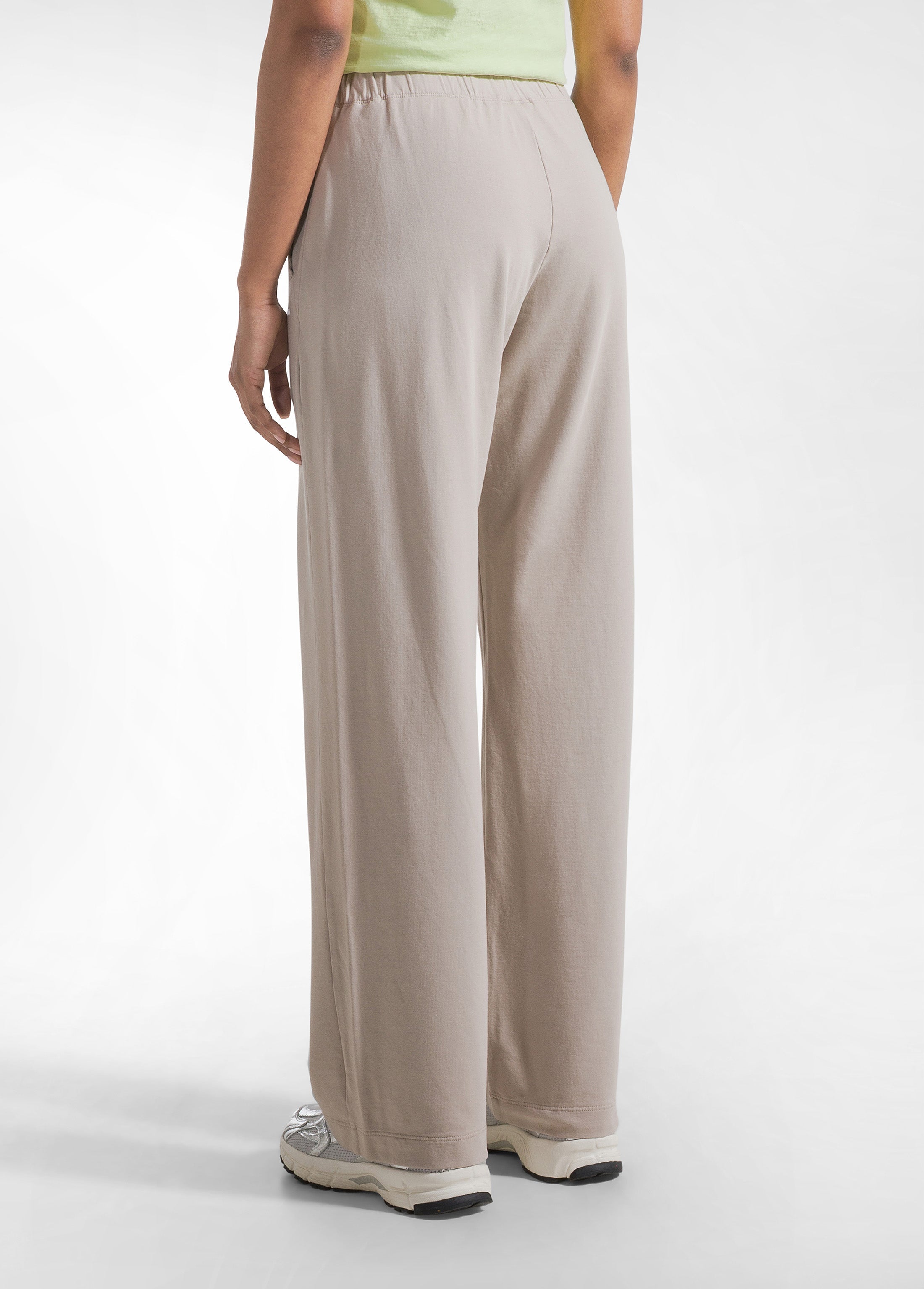 deha-pantalone-felpa-organica-beige-pantaloni-donna image 3