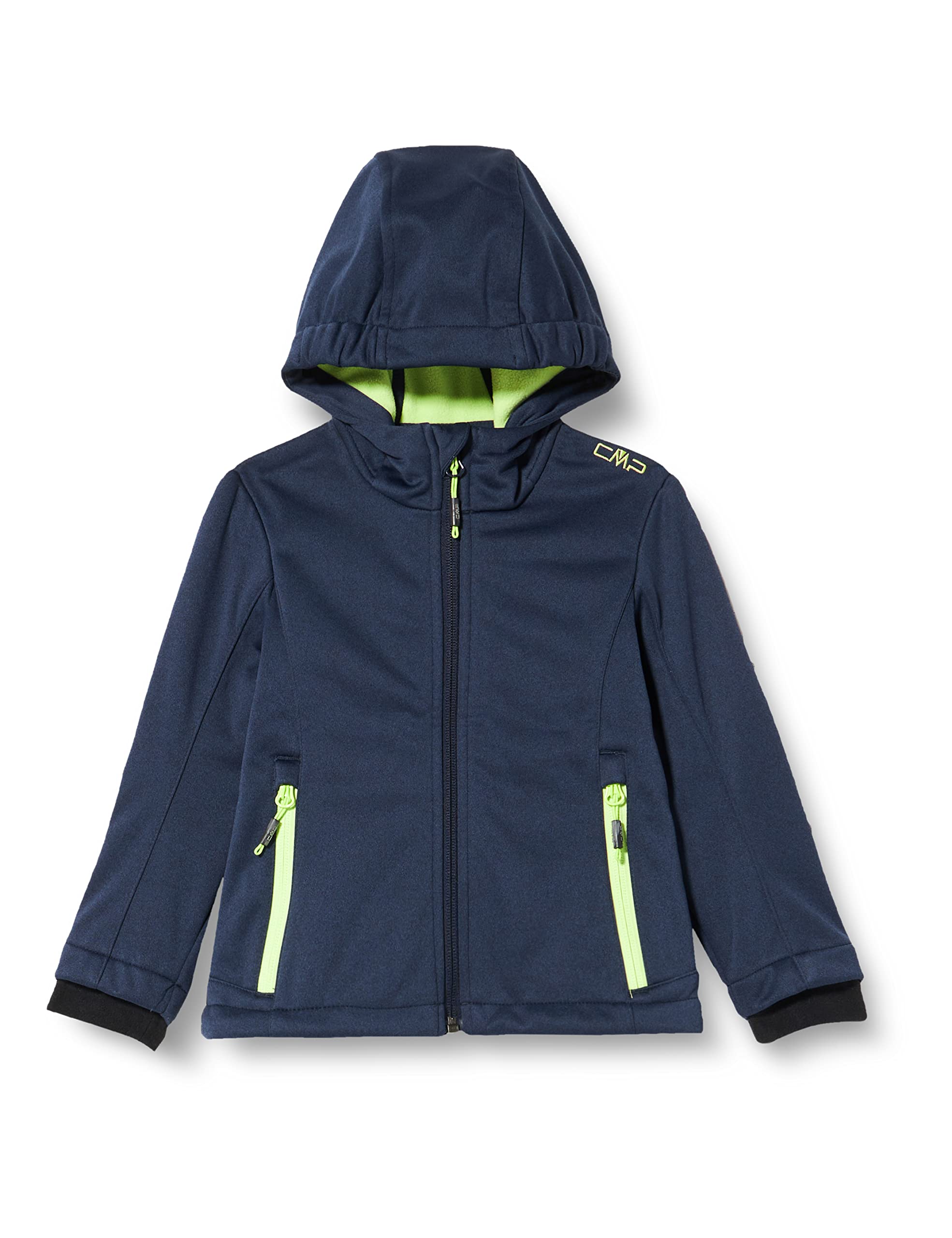 cmp-giacca-in-softshell-melange-da-bambini-con-cappuccio-fisso image 3