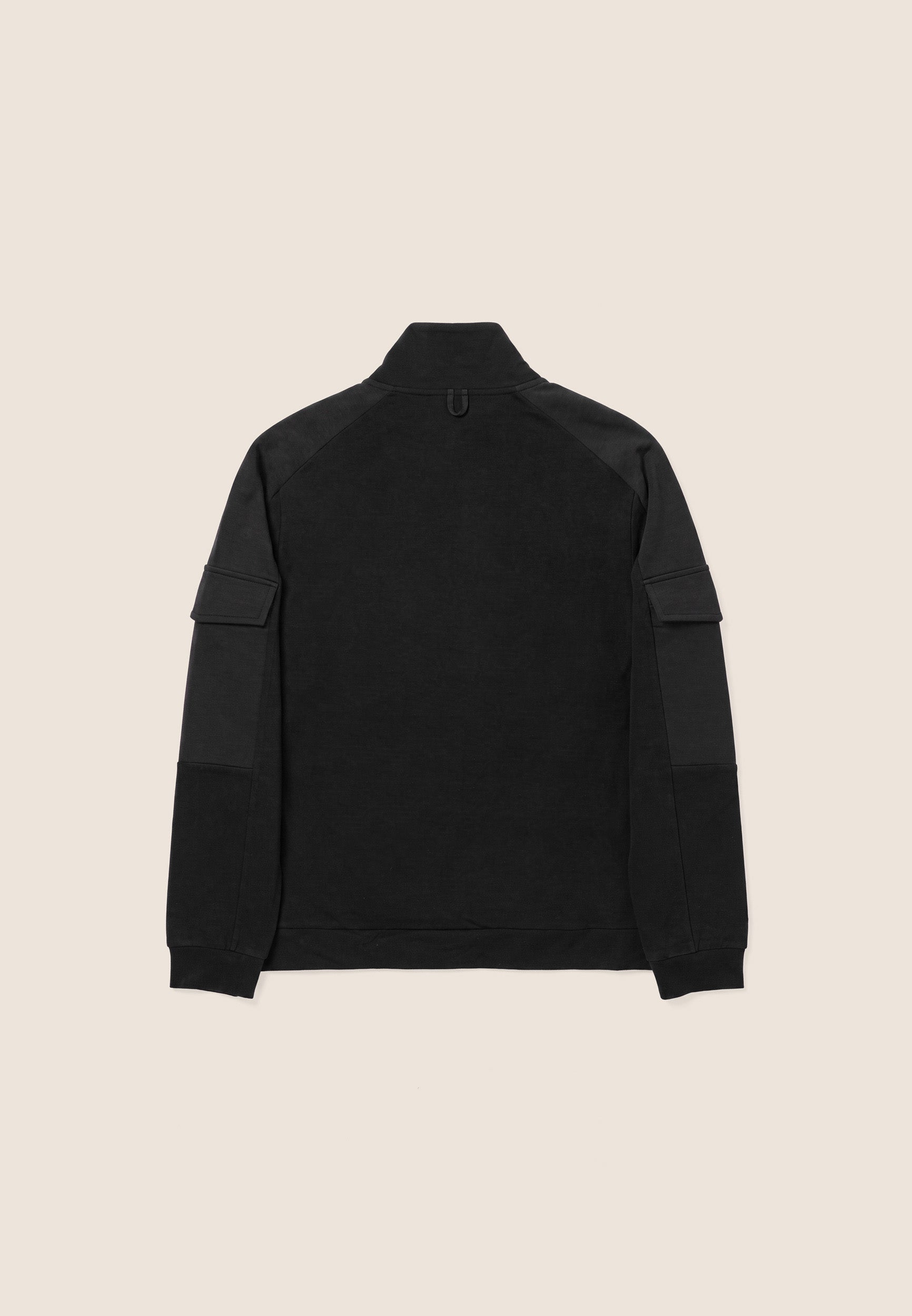 freddy-felpa-uomo-in-tessuto-tecnico-con-zip-e-collo-alto image 2