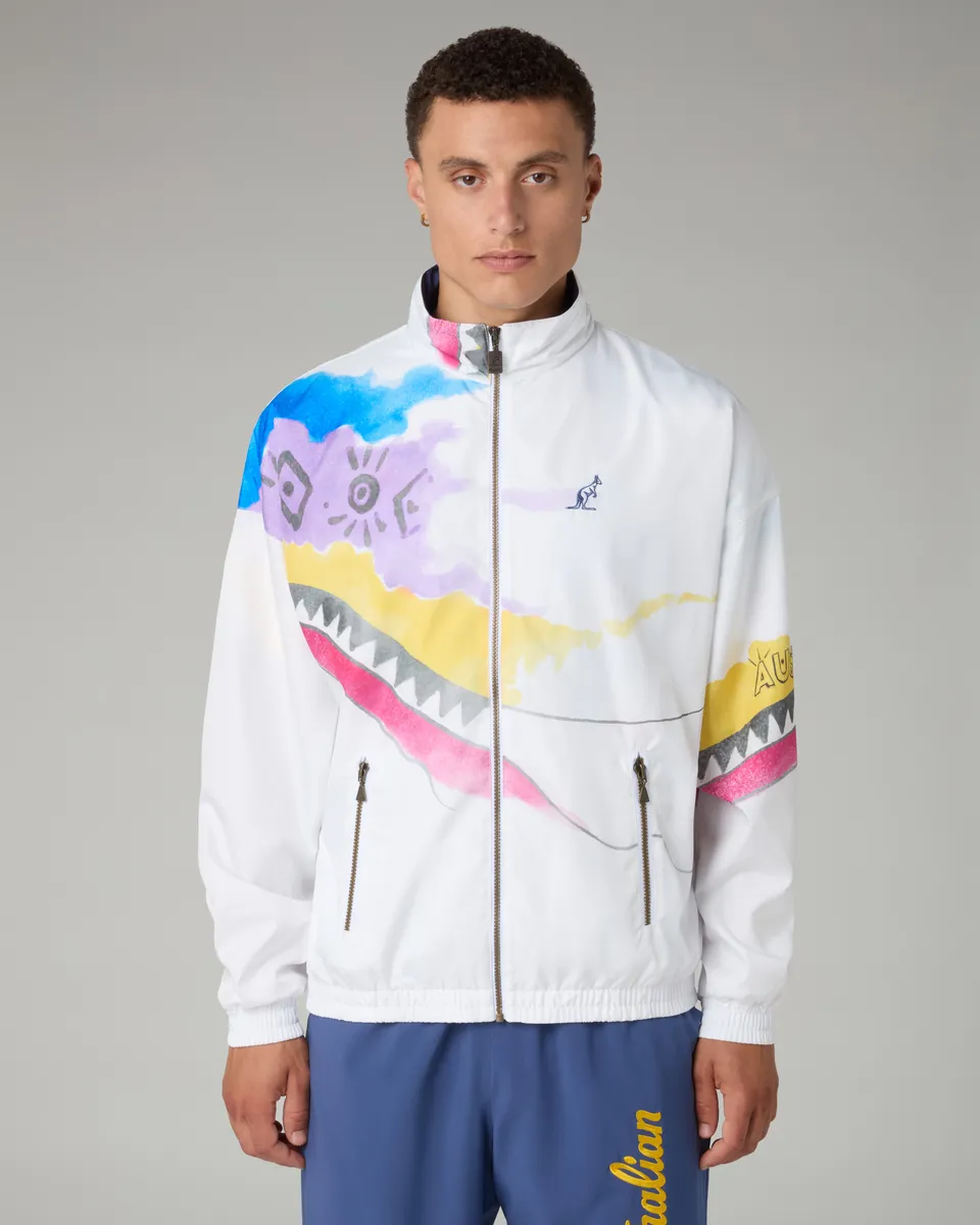 australian-native-track-jacket-giacca-tuta-bianco-archive-fw26 image 1