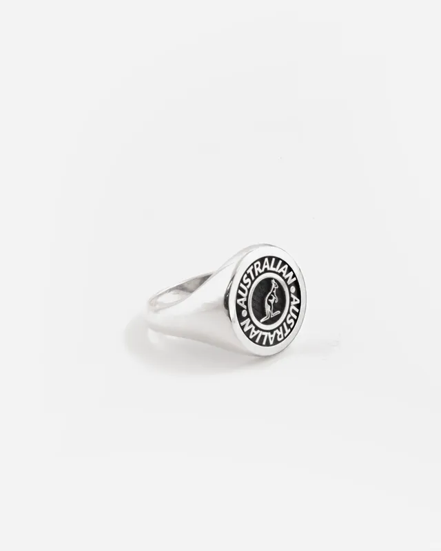 australian-chevalier-ring-anello-argento-silver image 1