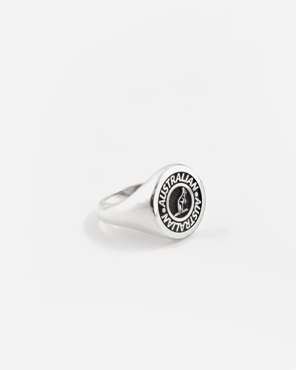 australian-chevalier-ring-anello-argento-silver image 1