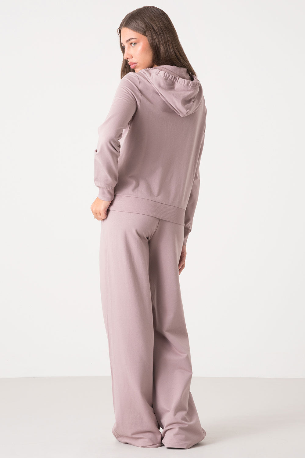 dimensione-danza-giacca-full-zip-con-cappuccio-in-felpa-modal image 2