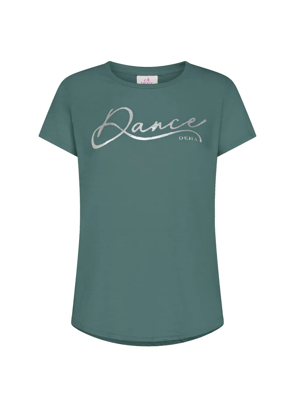 deha-t-shirt-d42512-in-cotone-flamm-verde image 1
