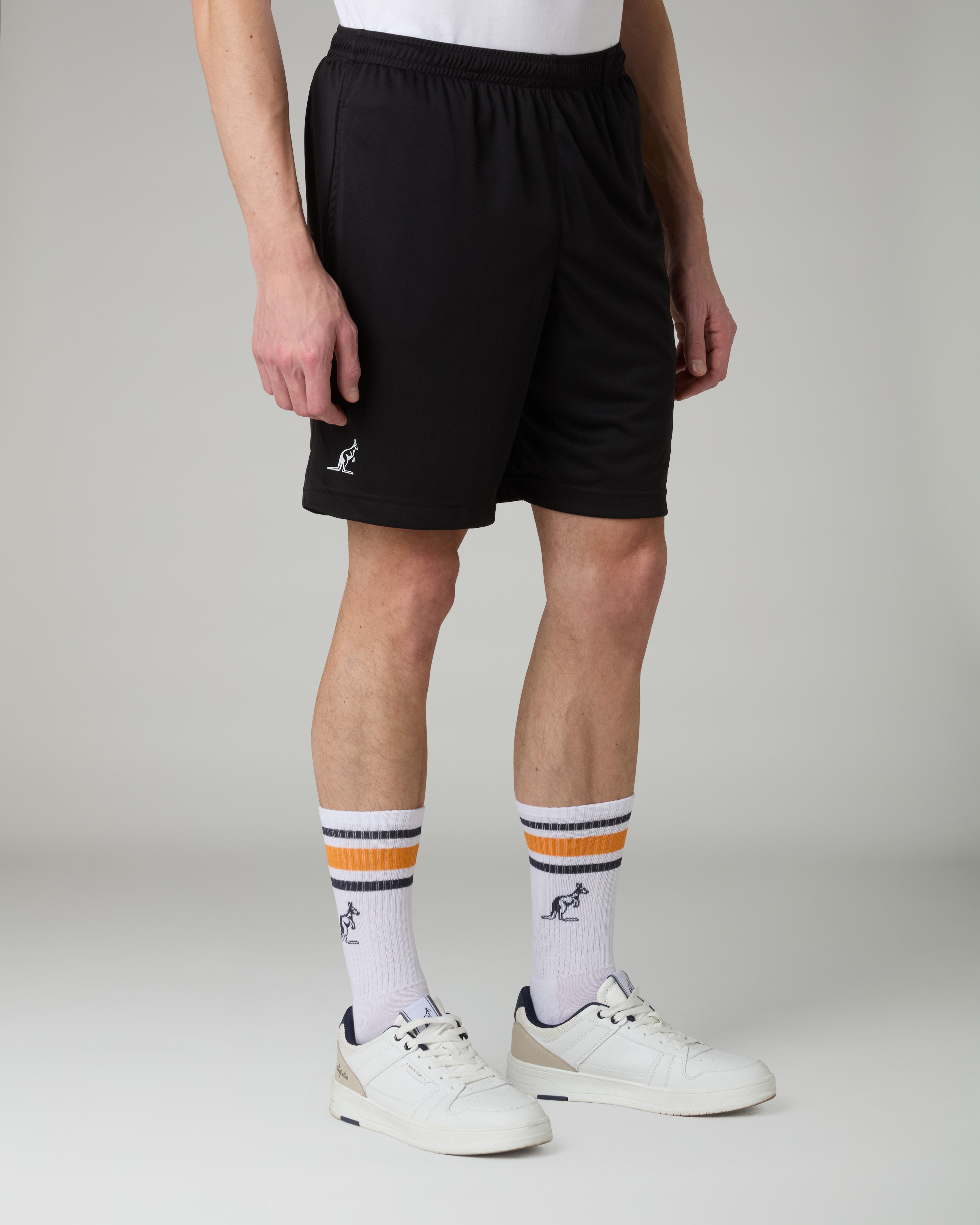 australian-ace-short-tennis-pantaloncino-elastico-nero-made-in-italy image 1