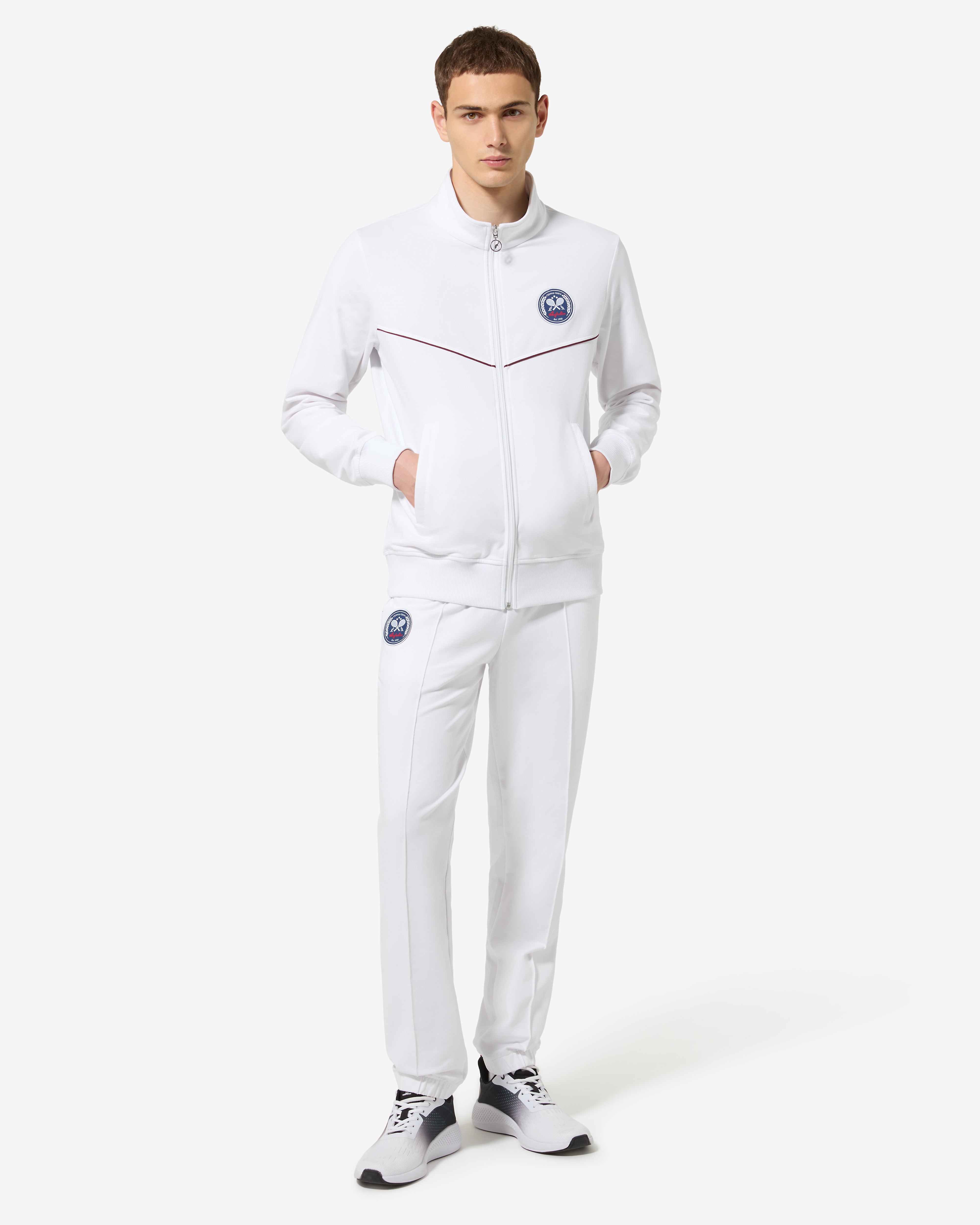 australian-legend-track-jacket-giacca-sportiva-felpa-bianca image 2