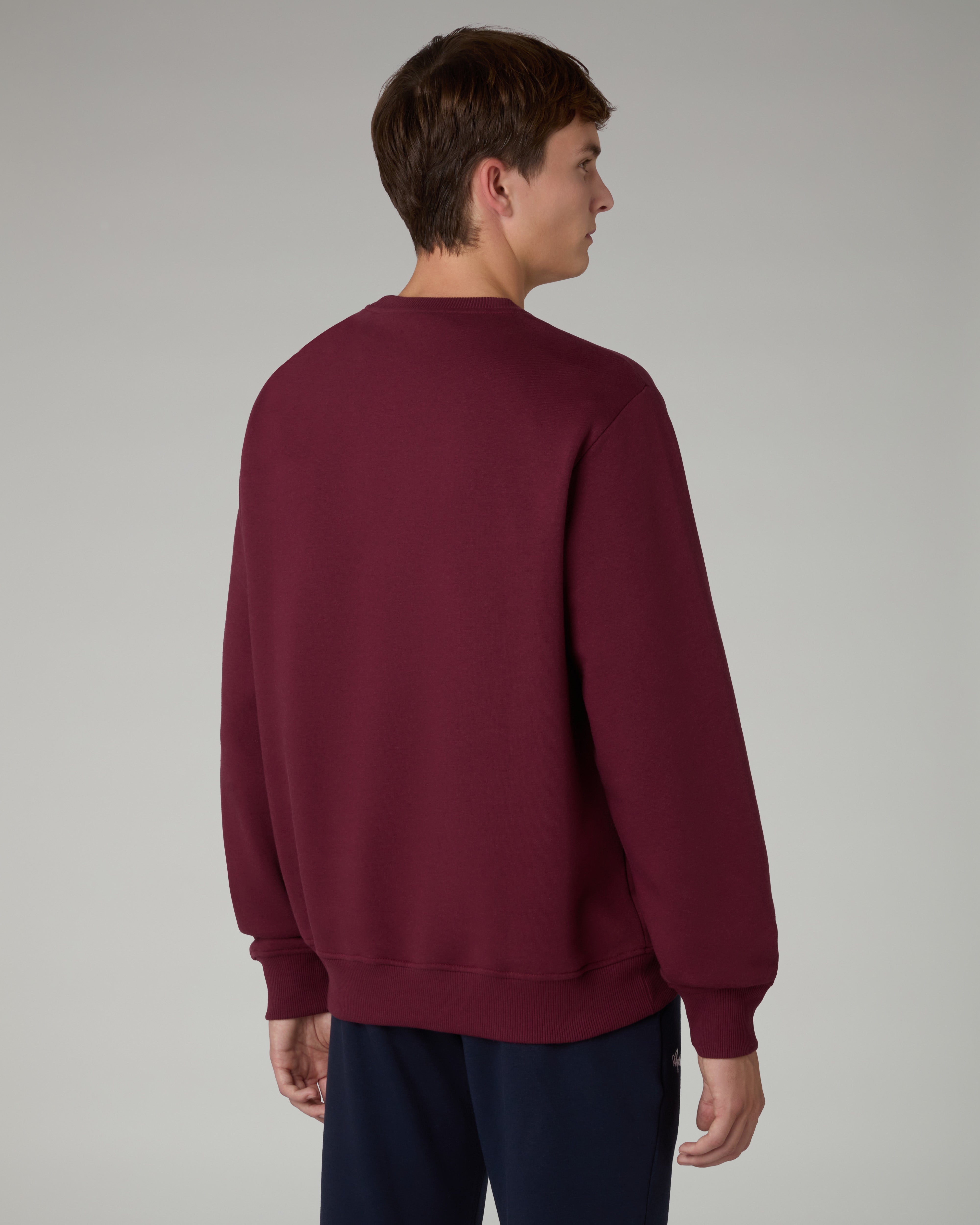 australian-tennis-club-crewneck-felpa-rubino image 4