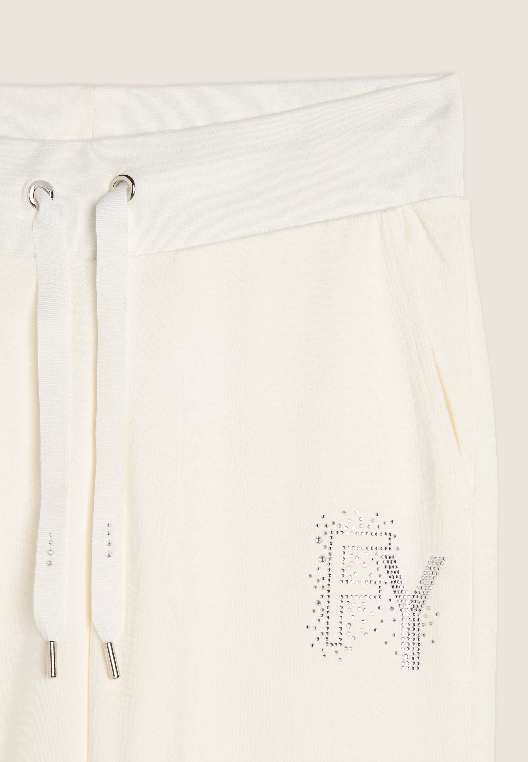 freddy-pantaloni-sportivi-con-polsini-in-costina-e-strass-fy image 3