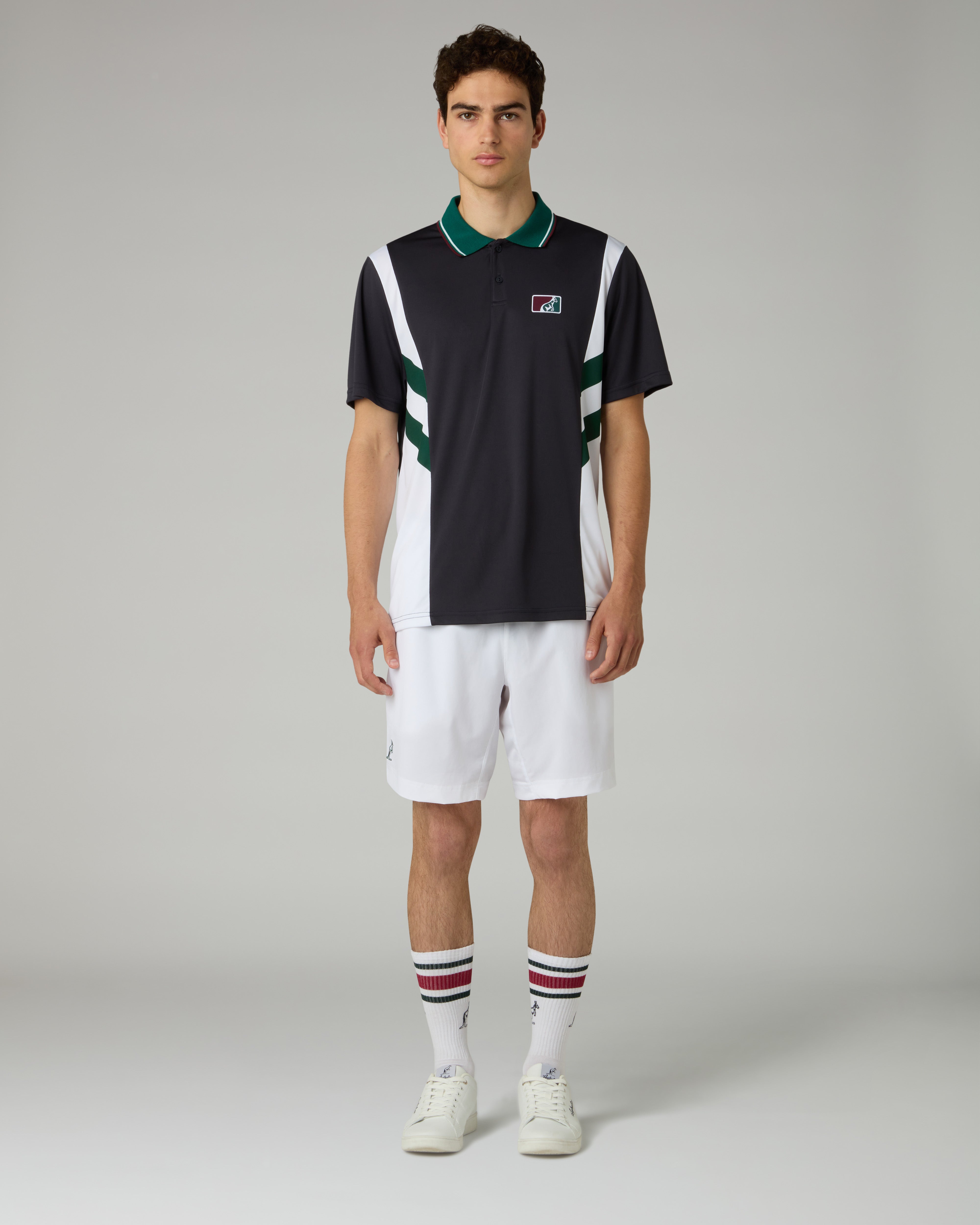 australian-slam-classic-short-short-tennis-bi-elastico-bianco-made-in-italy image 2