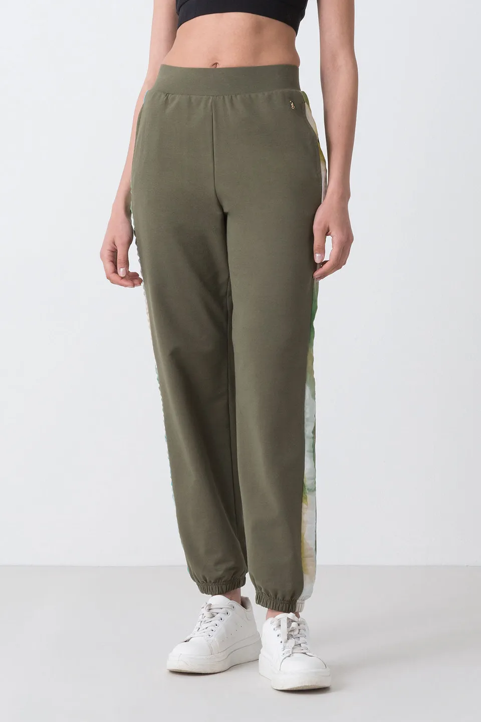 city-pantalone-dimensione-danza-con-elastico-al-fondo-e-bande-in-contrasto image 1