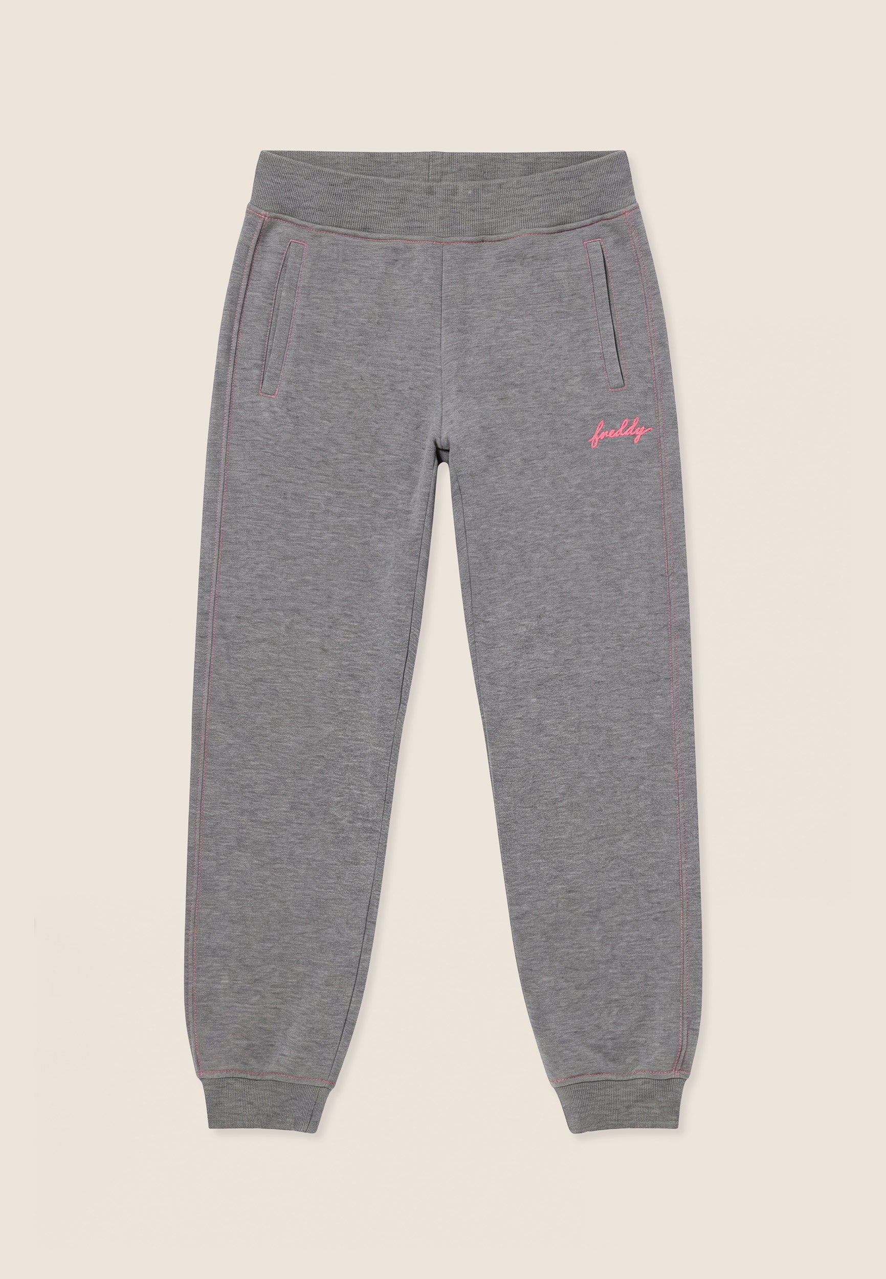 freddy-pantaloni-donna-regular-m-lange-con-fondo-a-polsino image 1
