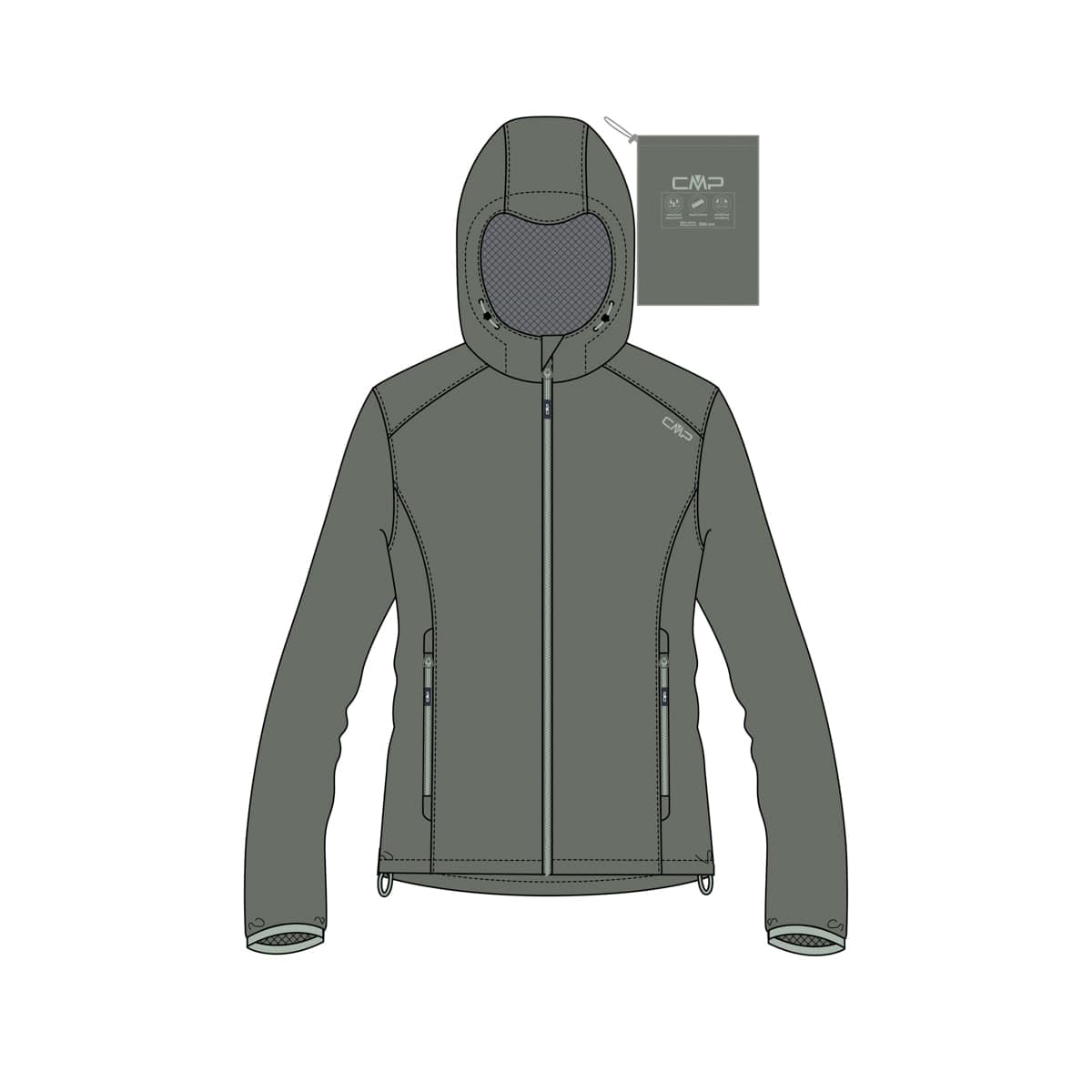 cmp-giacca-hoodie-con-cappuccio image 4