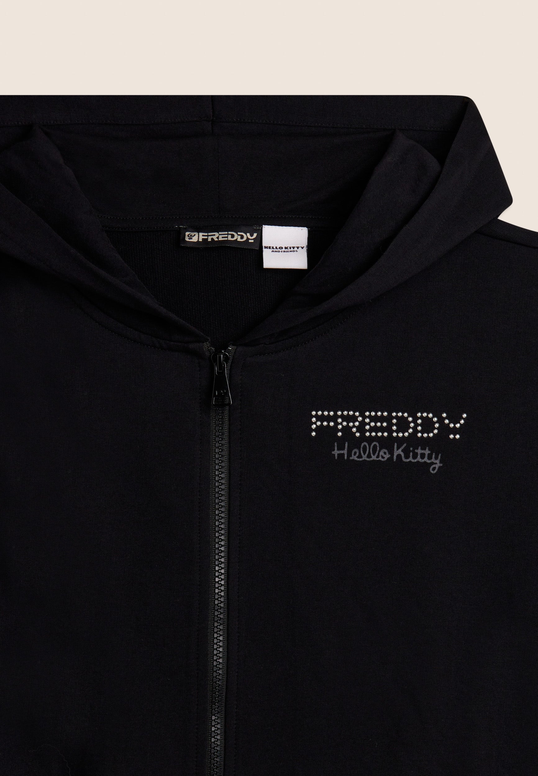freddy-felpa-con-cappuccio-zip-e-stampa-hello-kitty image 8