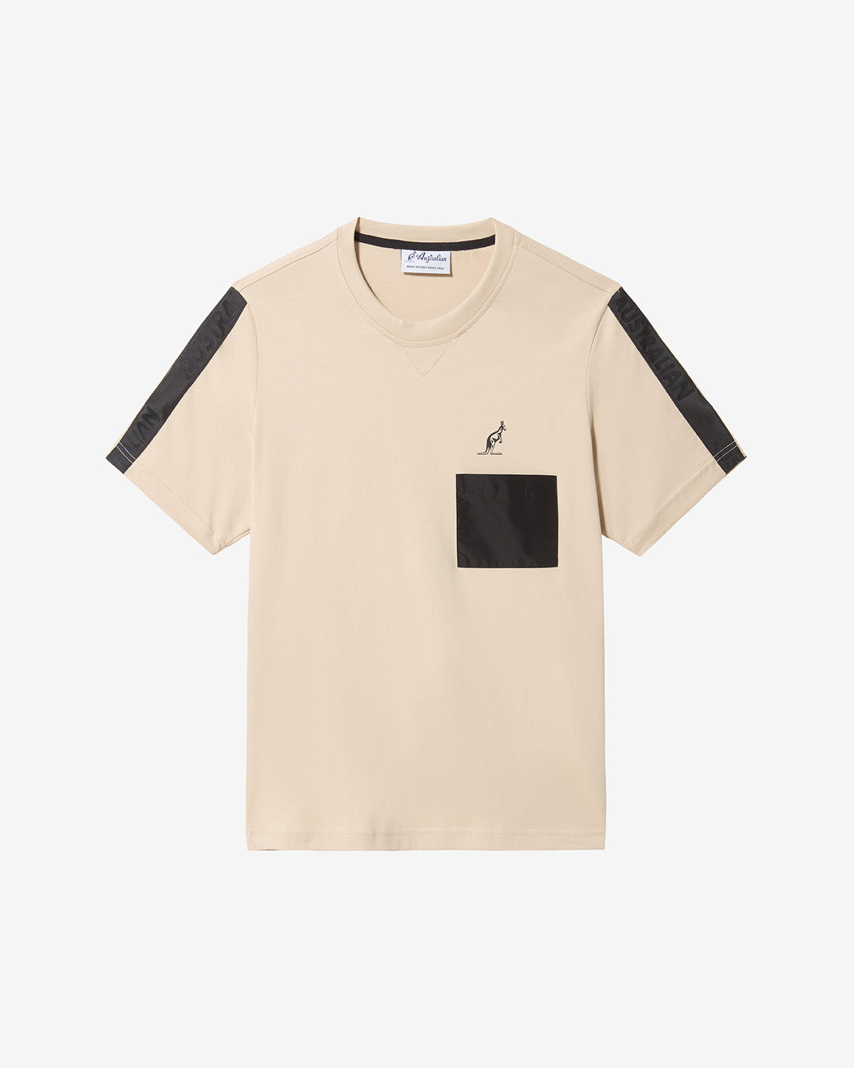 australian-impact-t-shirt-lsuts0017-t-shirt-in-cotone-sabbia-regular-fit image 5
