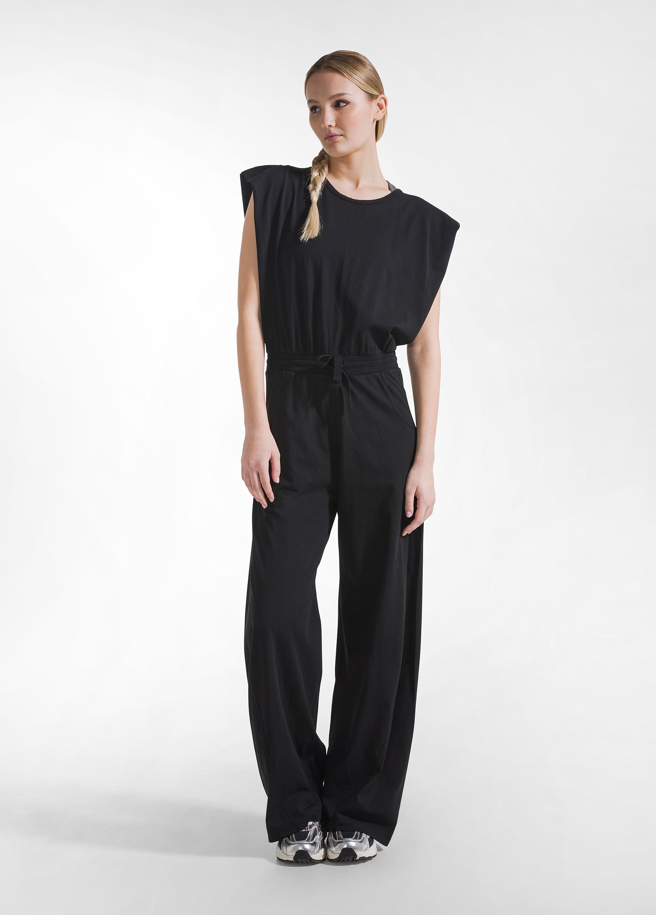 deha-tuta-jumpsuit-in-jersey-con-apertura-sul-retro-nero image 2