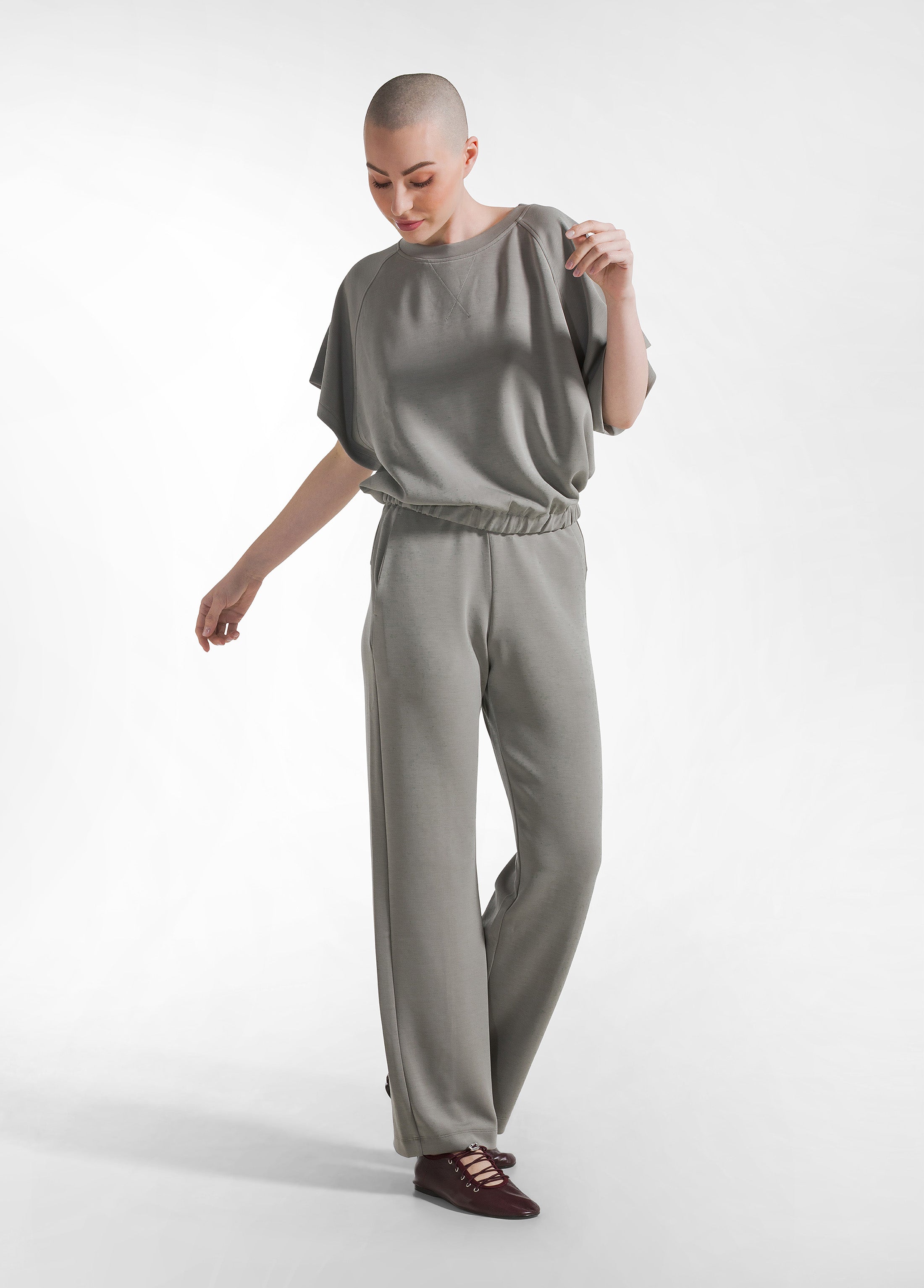 deha-pantalone-dritto-soft-touch-verde-modal image 1