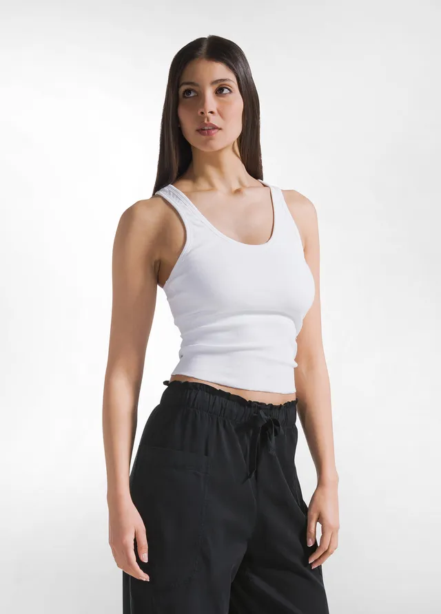 deha-top-vogatore-tinta-unita-bianco-top-tecnico-donna image 1
