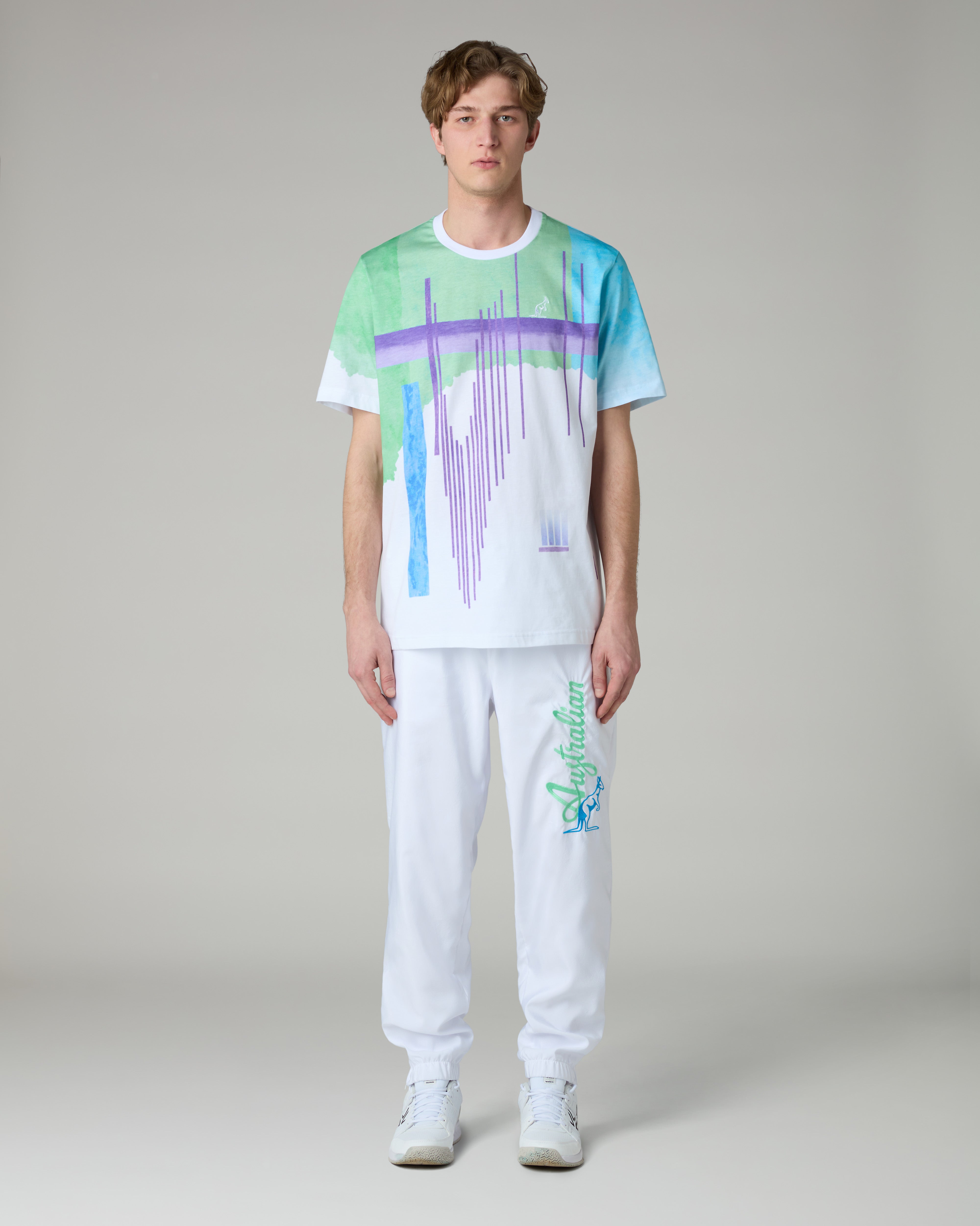 australian-goran-t-shirt-in-cotone-logo-ricamato-made-in-italy image 2