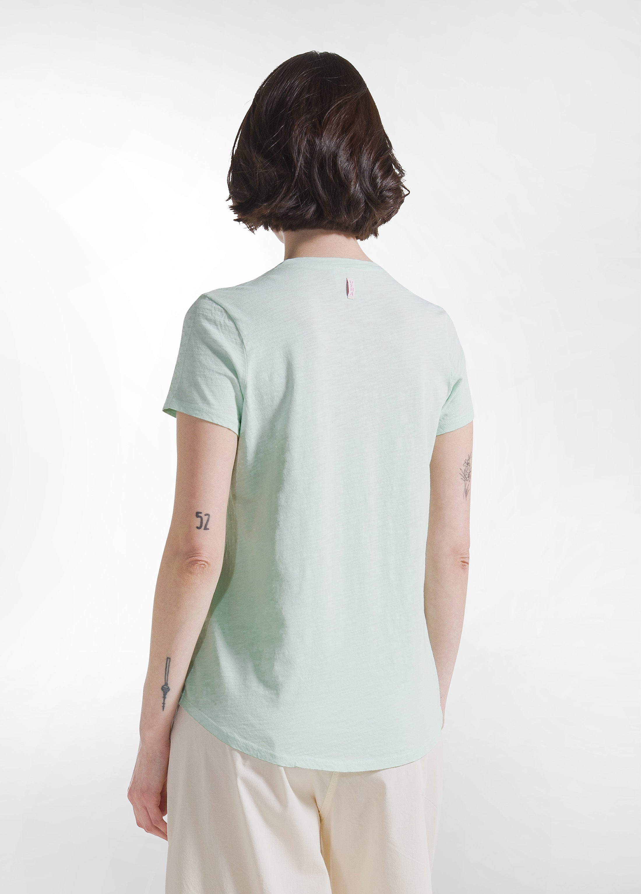 deha-d42513-t-shirt-cotone-flamm-verde image 2