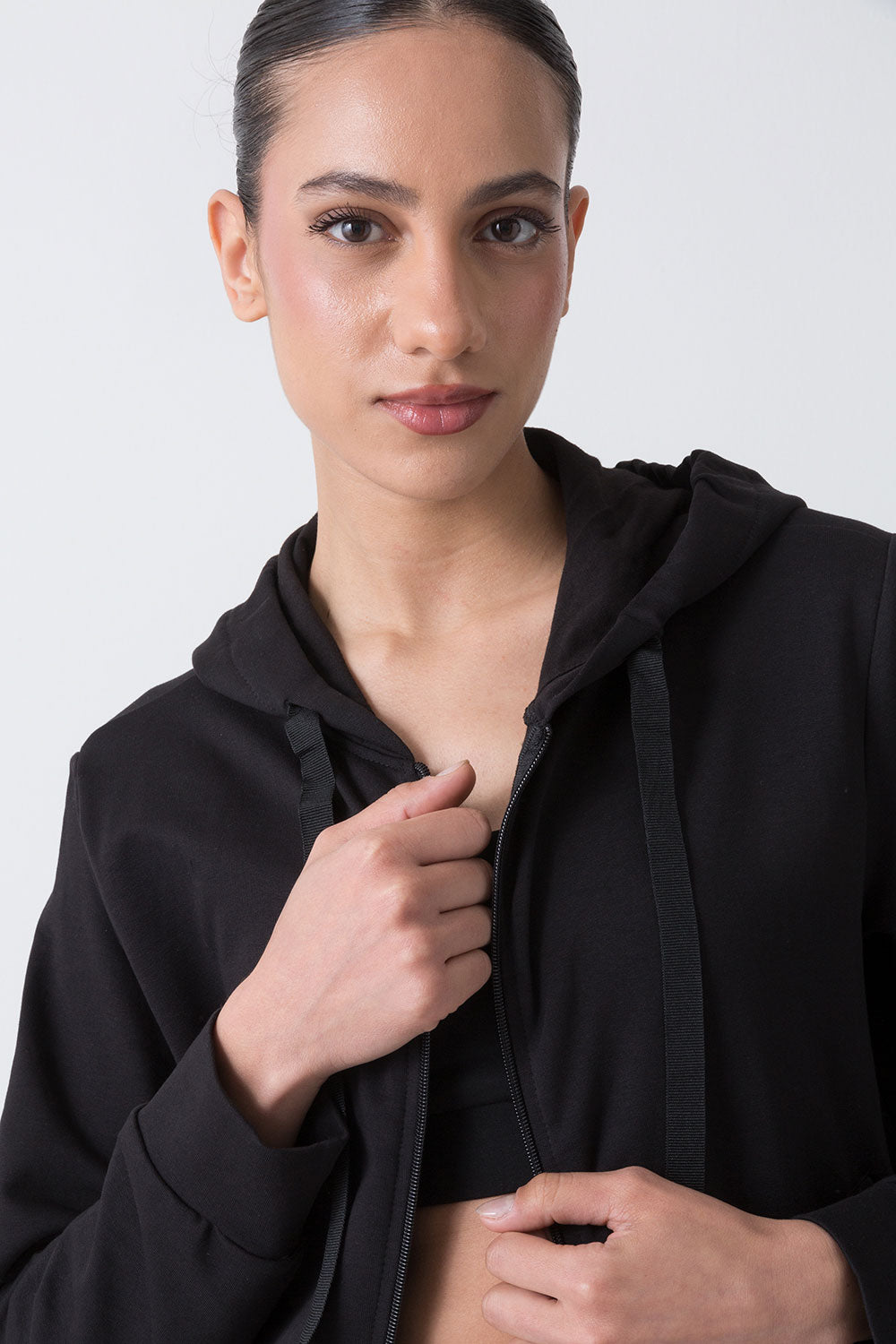 dimensione-danza-city-giacca-donna-full-zip-con-cappuccio-in-felpa-stretch image 5