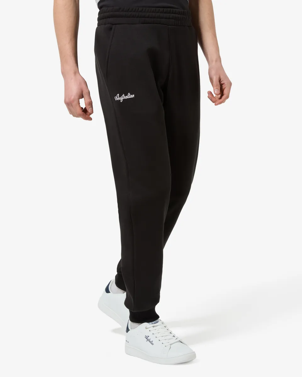 australian-essential-track-pants-pantaloni-felpa-invernale-neri-made-in-italy image 1