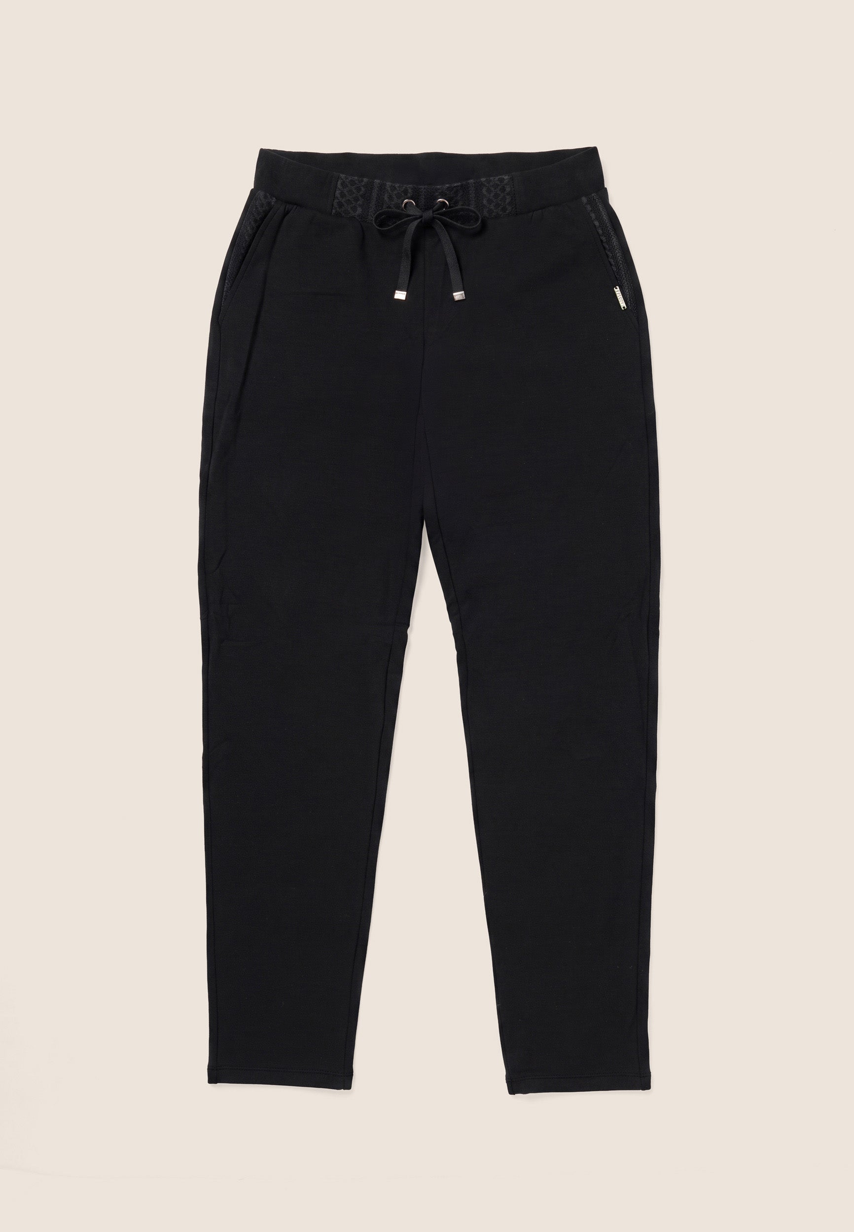 freddy-pantaloni-donna-in-felpa-modal-con-trama-geometrica image 1