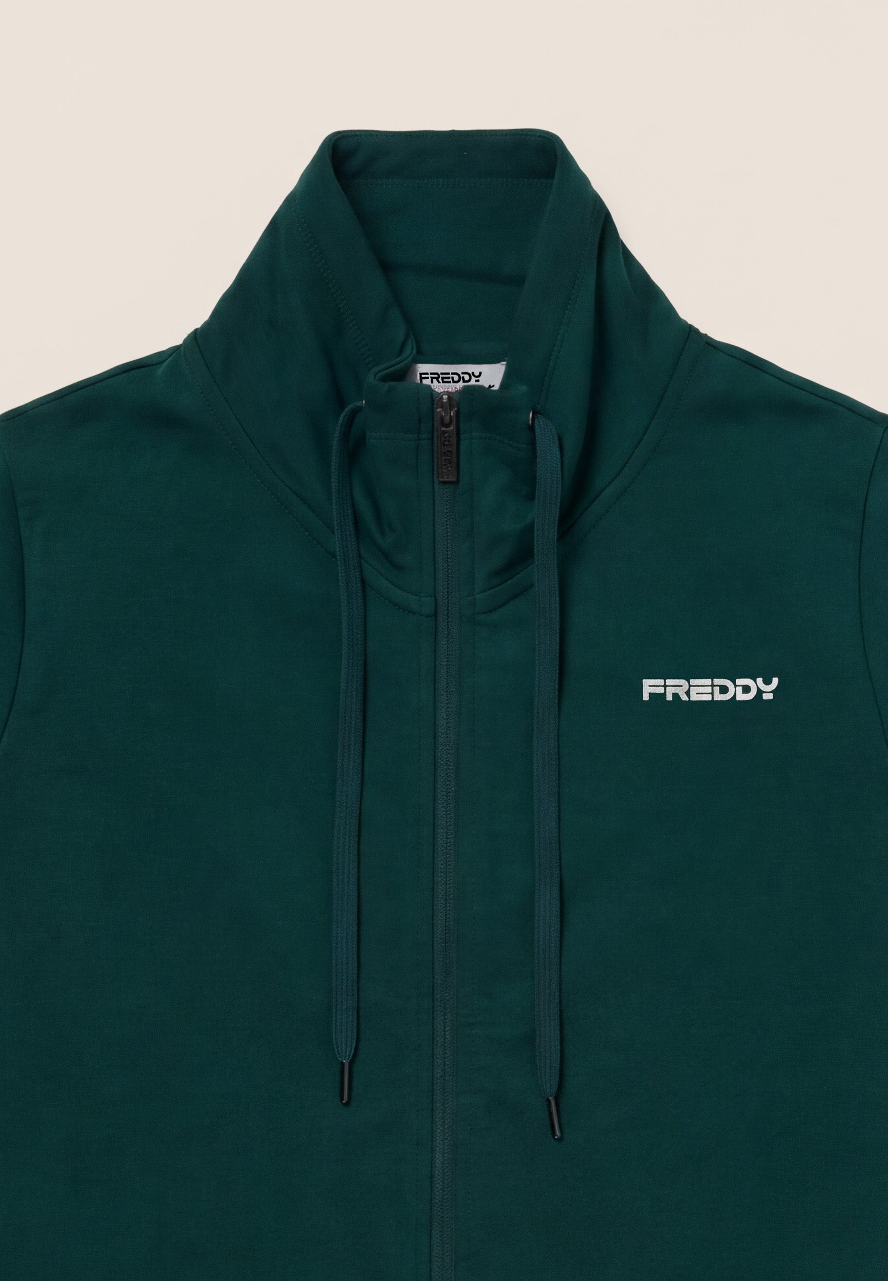 freddy-tuta-sportiva-donna-con-zip-collo-alto-e-logo-ricamato image 3