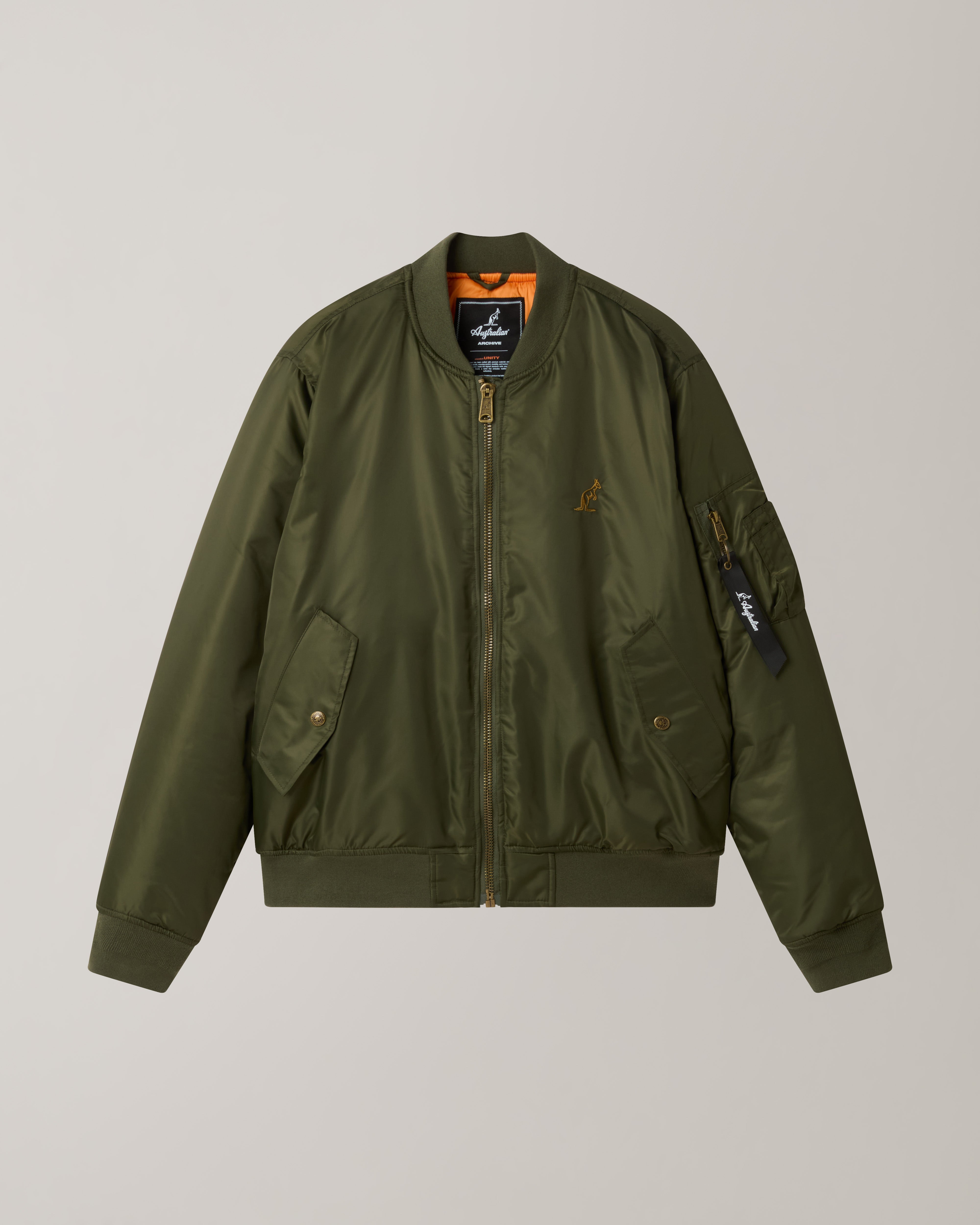 australian-archive-bomber-jacket-bomber-nylon-con-fodera-jacquard image 8