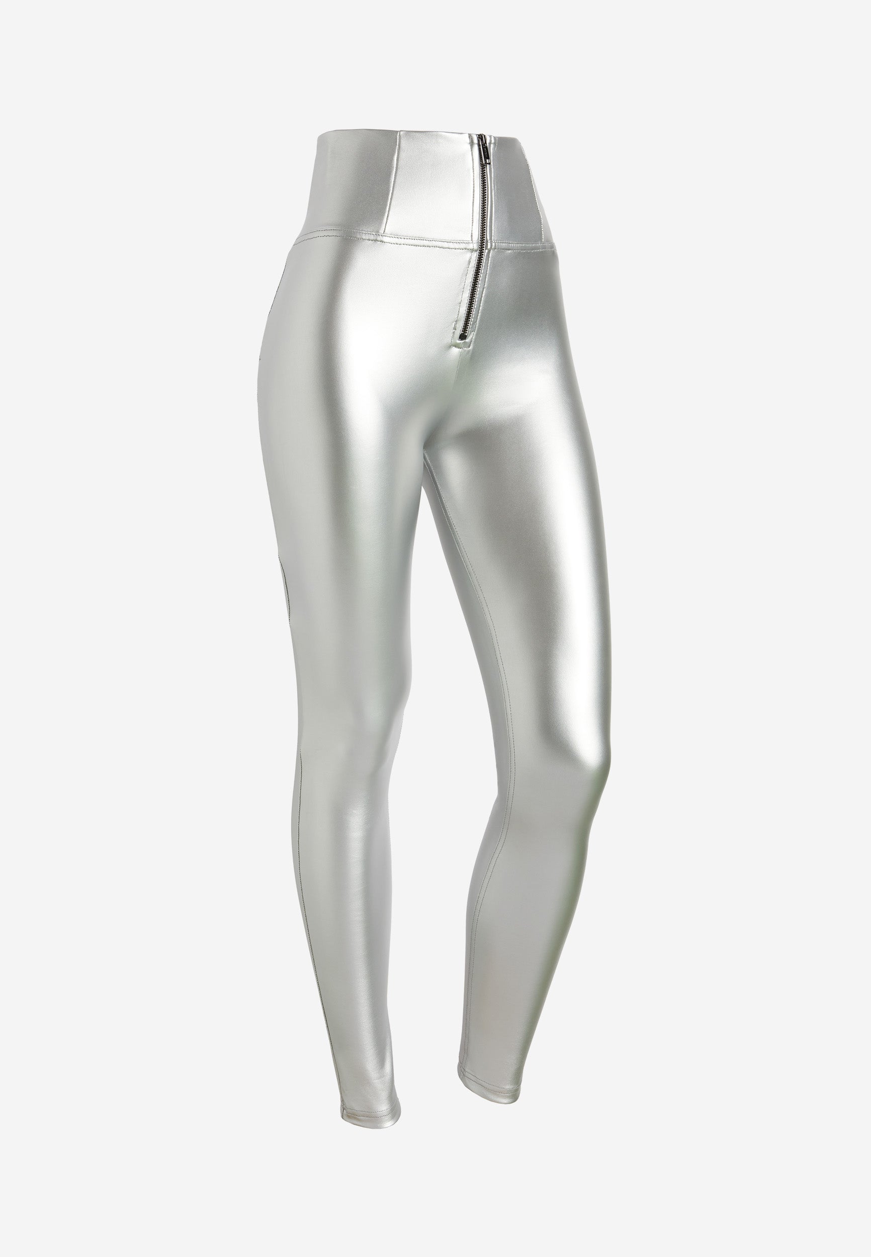 freddy-pantaloni-wr-up-vita-altissima-in-similpelle-metallizzata image 6