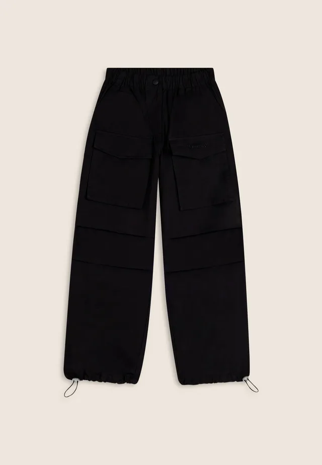 freddy-pantaloni-cargo-in-popeline-donna-tasche-frontali image 1