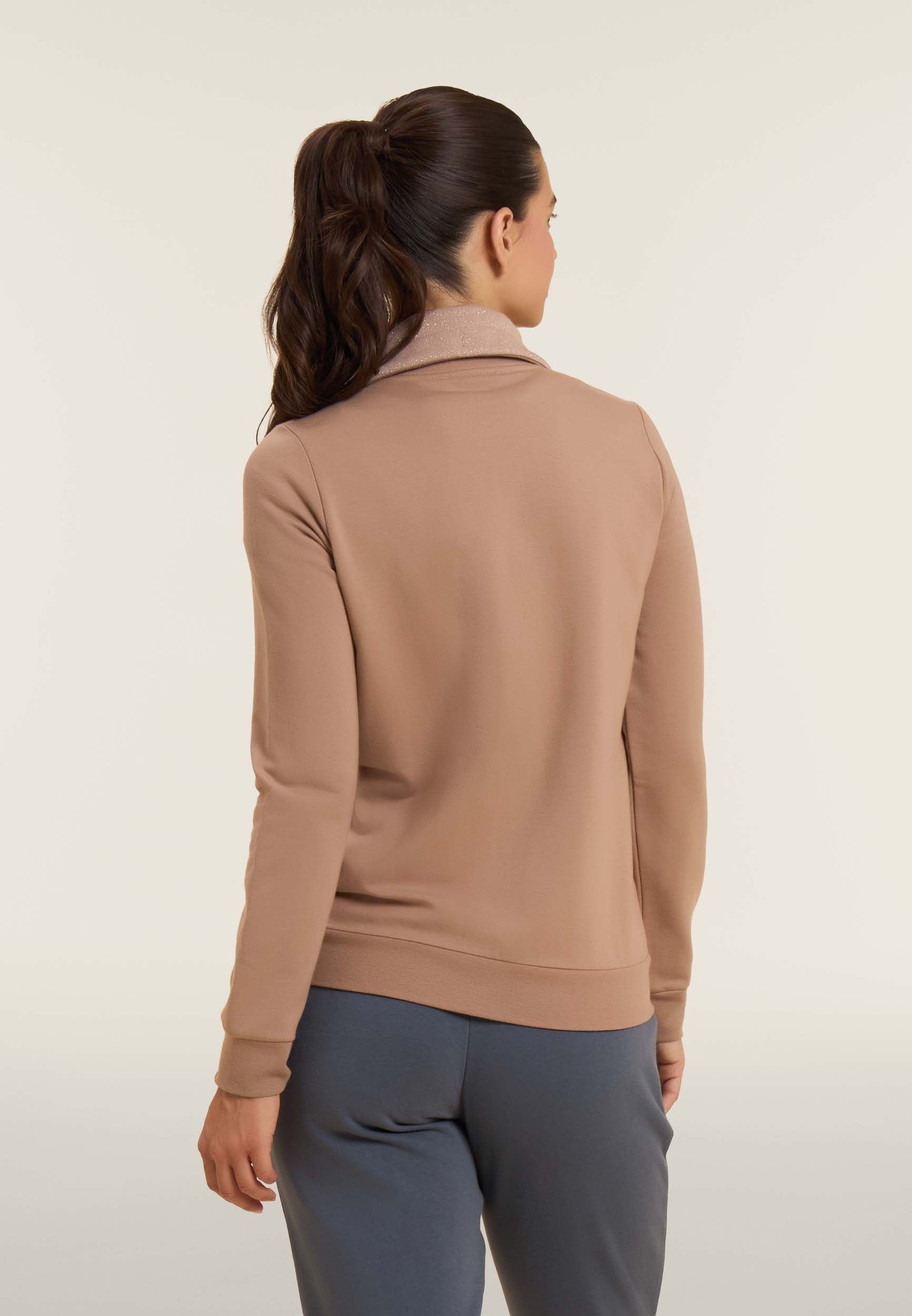 freddy-felpa-donna-full-zip-collo-alto-inserti-m-lange-lurex image 3