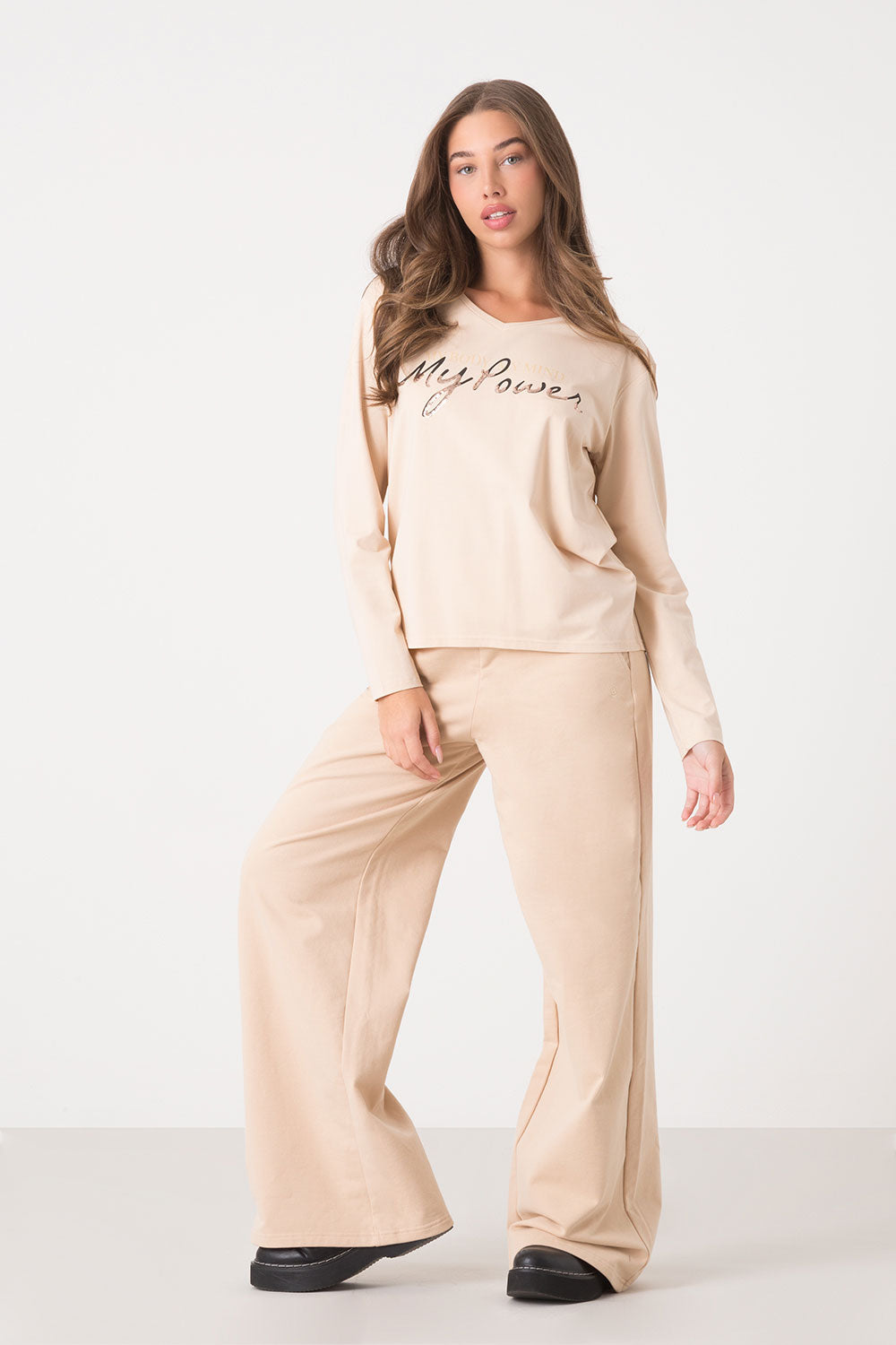 dimensione-danza-t-shirt-manica-lunga-in-cotone-modal-con-stampa-animalier image 3