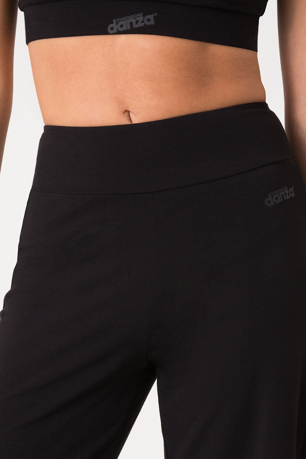 dimensione-danza-basic-pantalone-jersey-stretch-vita-alta-gamba-ampia image 5
