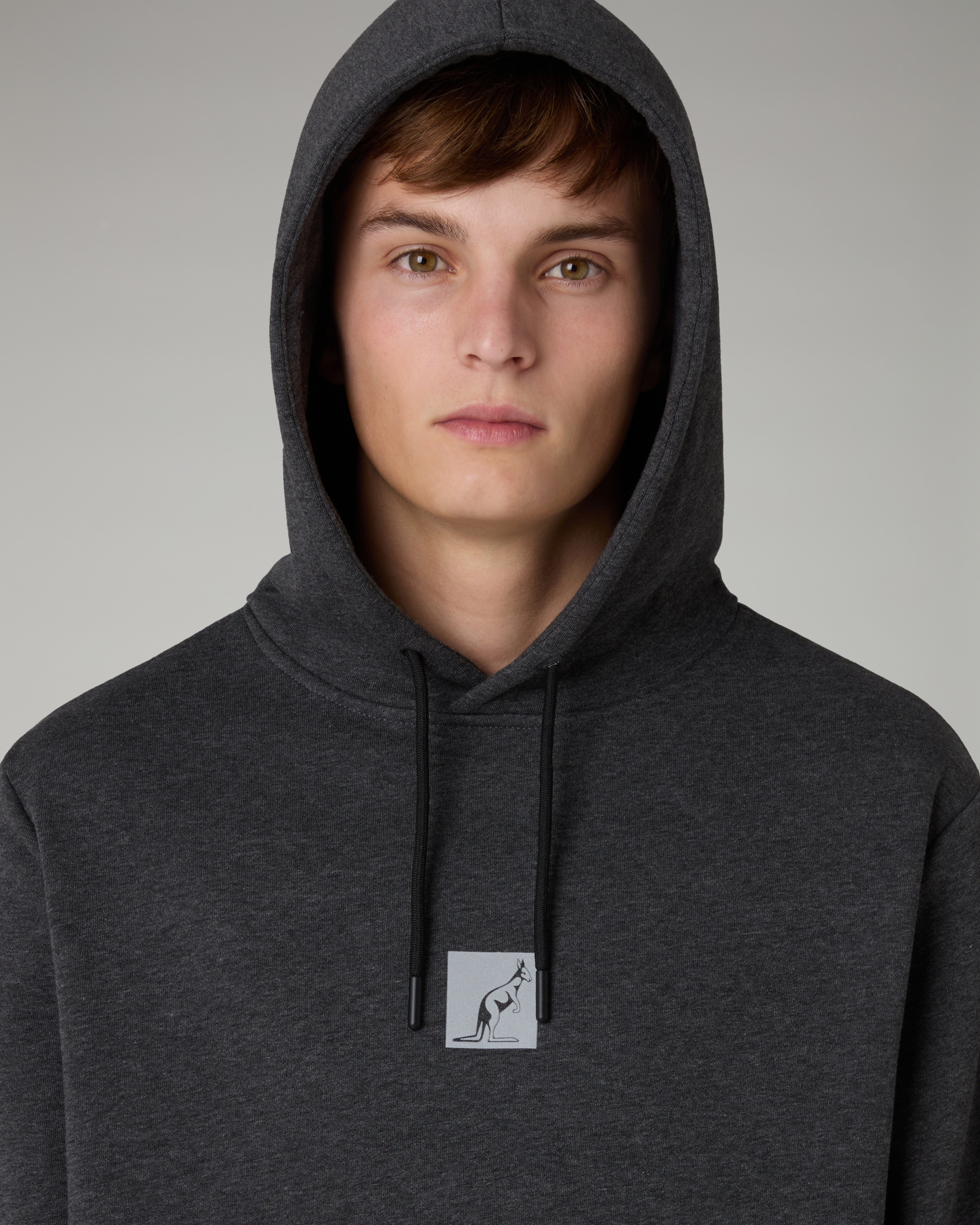 australian-nocturna-hoodie-felpa-cappuccio-antracite-melange image 4