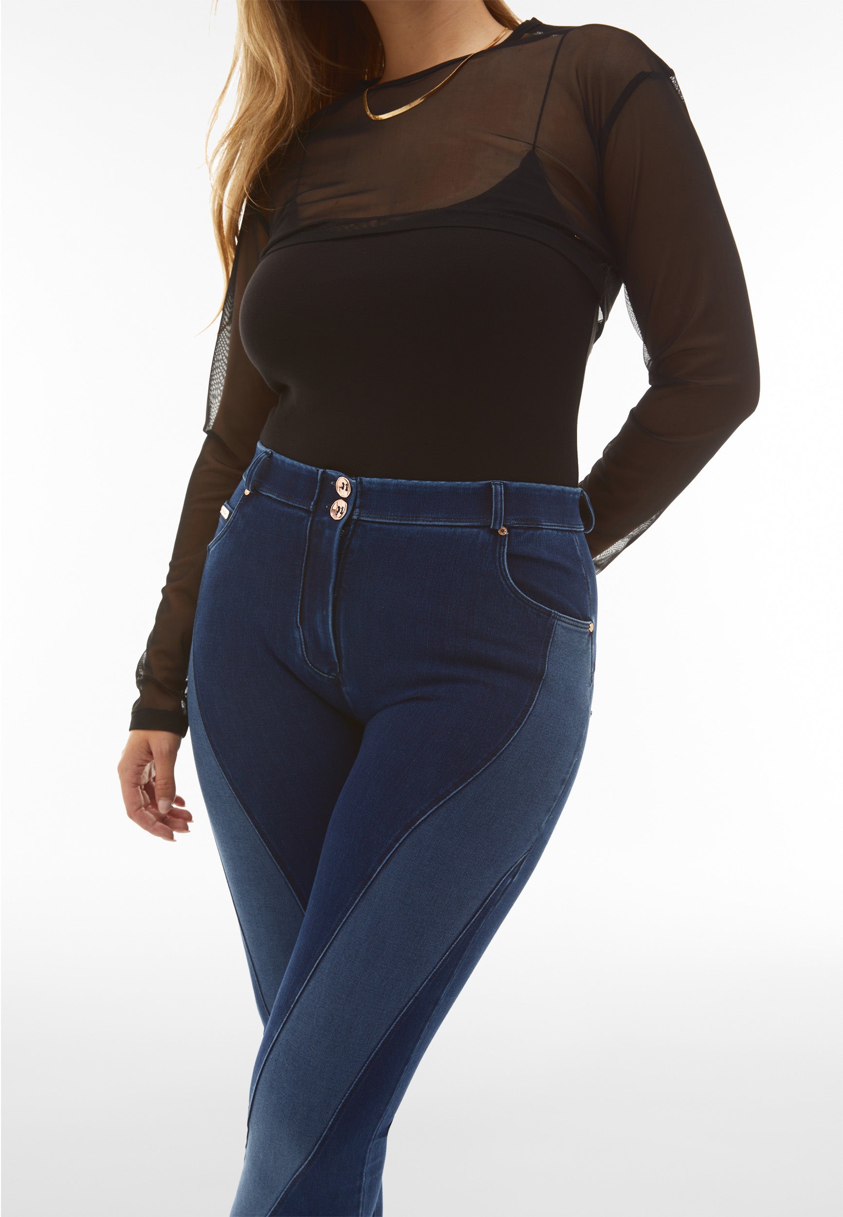 freddy-jeans-wr-up-denim-navetta-superskinny-vita-alta-con-inserti-a-contrasto image 4