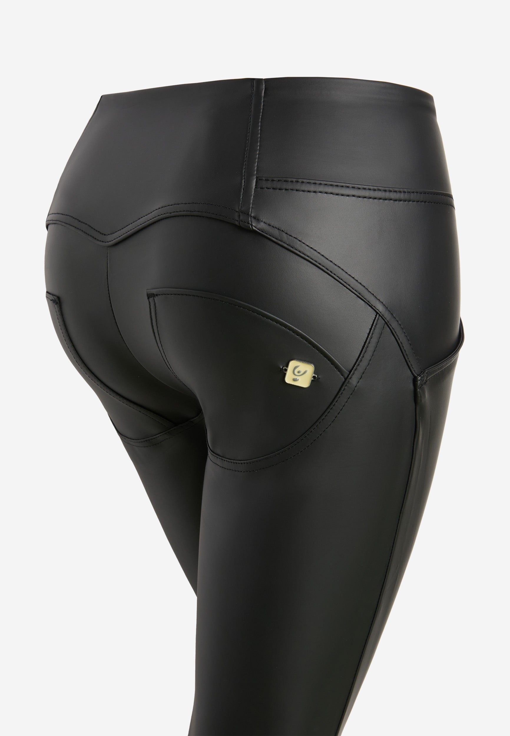 freddy-wr-up-pantaloni-push-up-7-8-clessidra-vita-media-superskinny-similpelle image 7