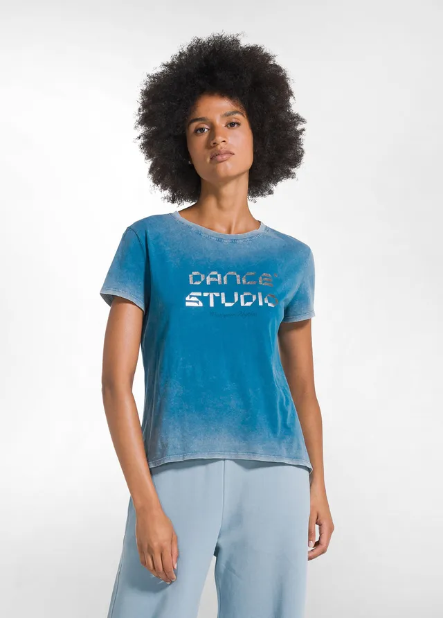 deha-d52100-t-shirt-donna-effetto-marmorizzato-jersey-cotone-organico image 1