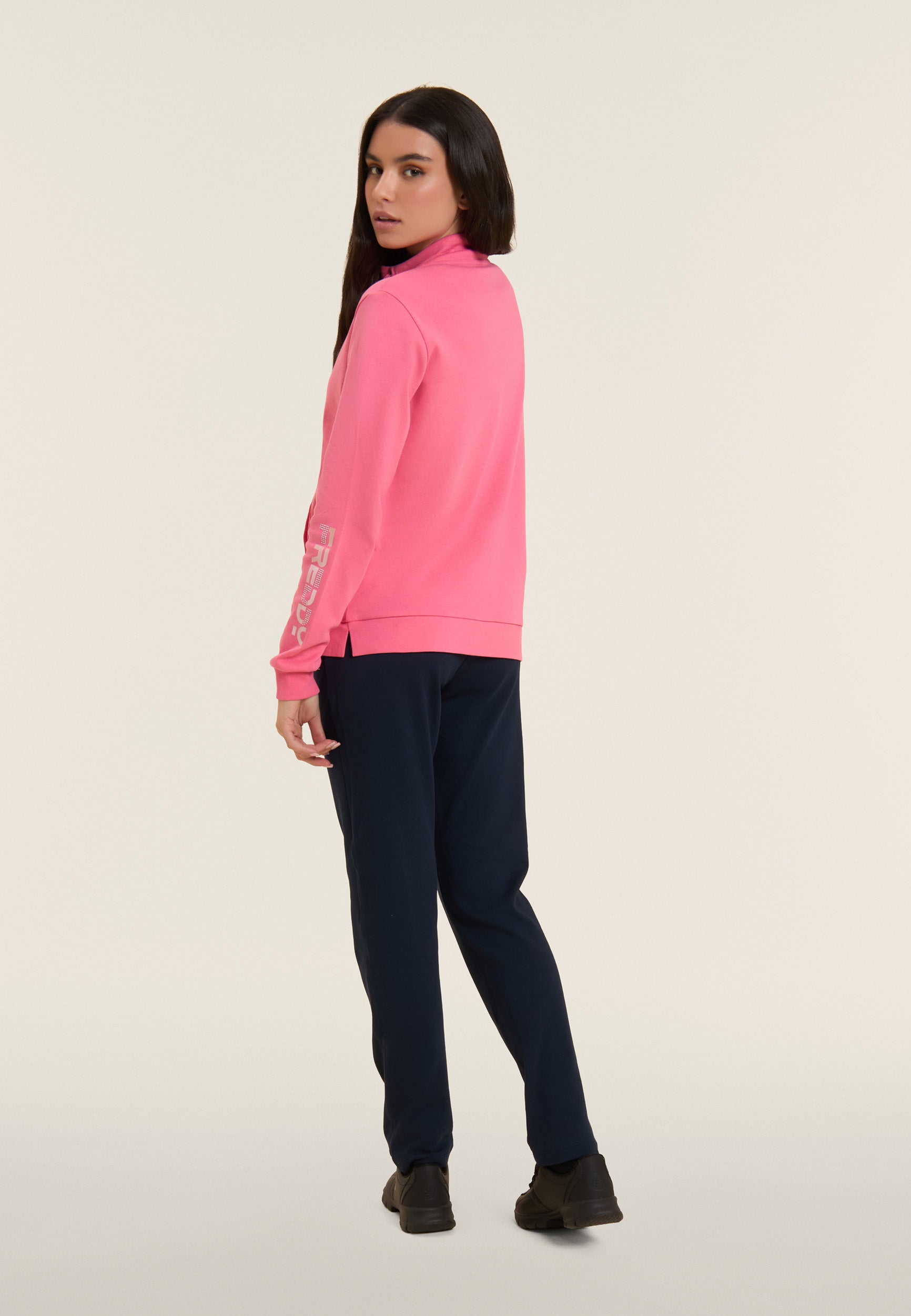 freddy-tuta-donna-zip-collo-alto-100-cotone-logo-perline image 3