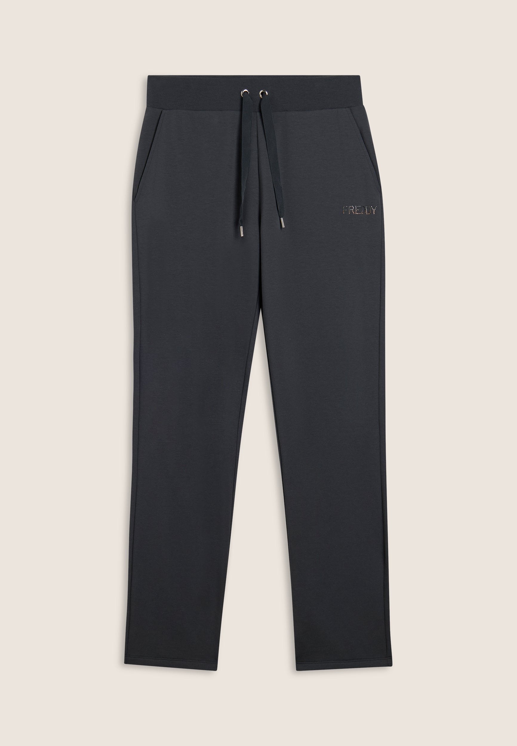 freddy-pantaloni-sportivi-donna-felpa-modal-fondo-dritto-logo-strass image 5