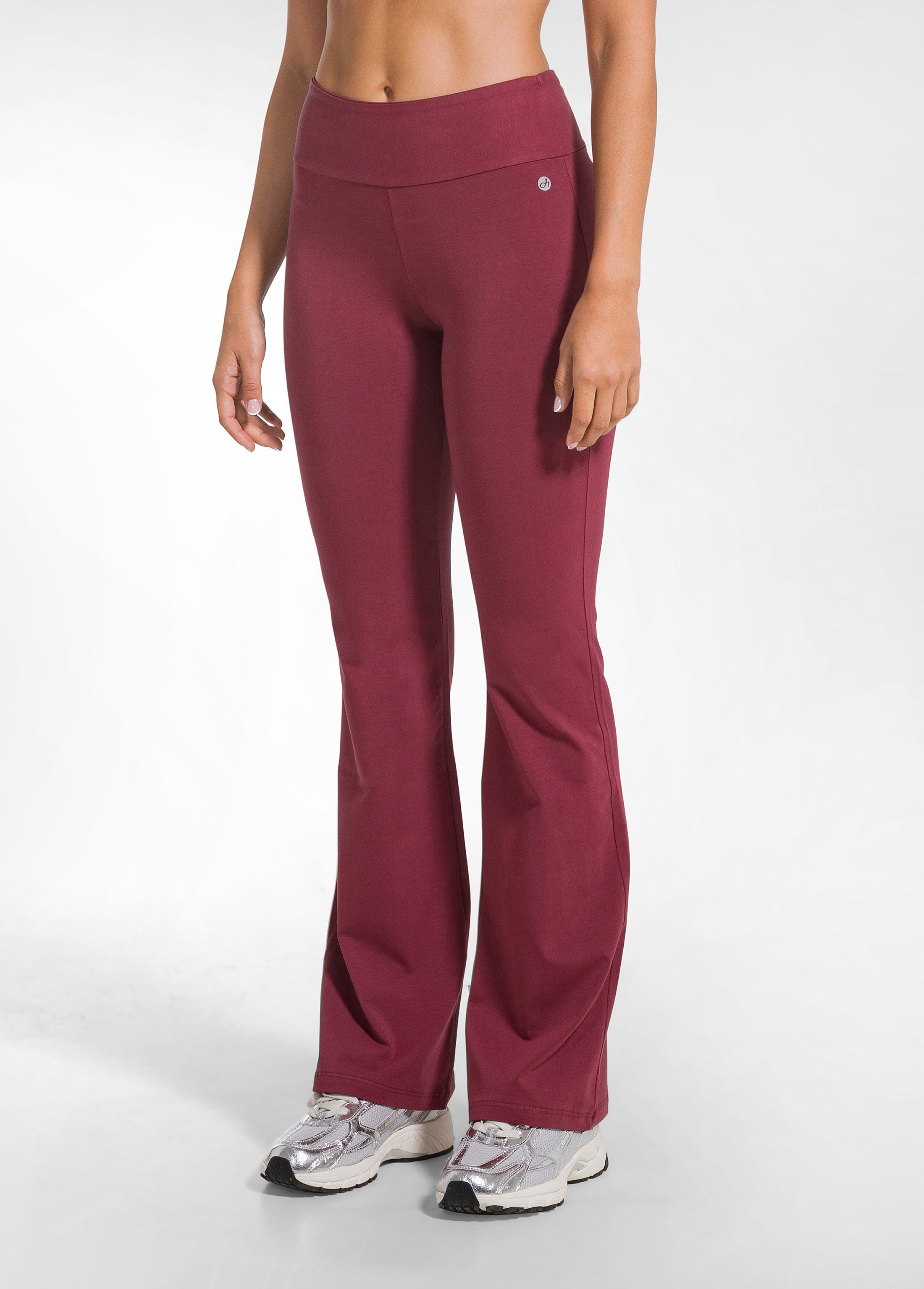 deha-d42016-panta-jazz-jersey-stretch-rosso-vita-alta image 2