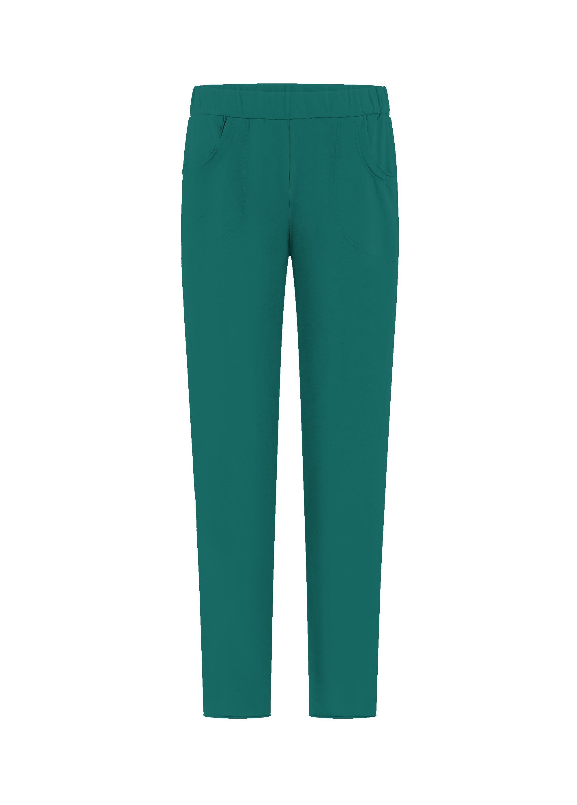 deha-pantaloni-slim-fit-in-cotone-stretch-verde image 1
