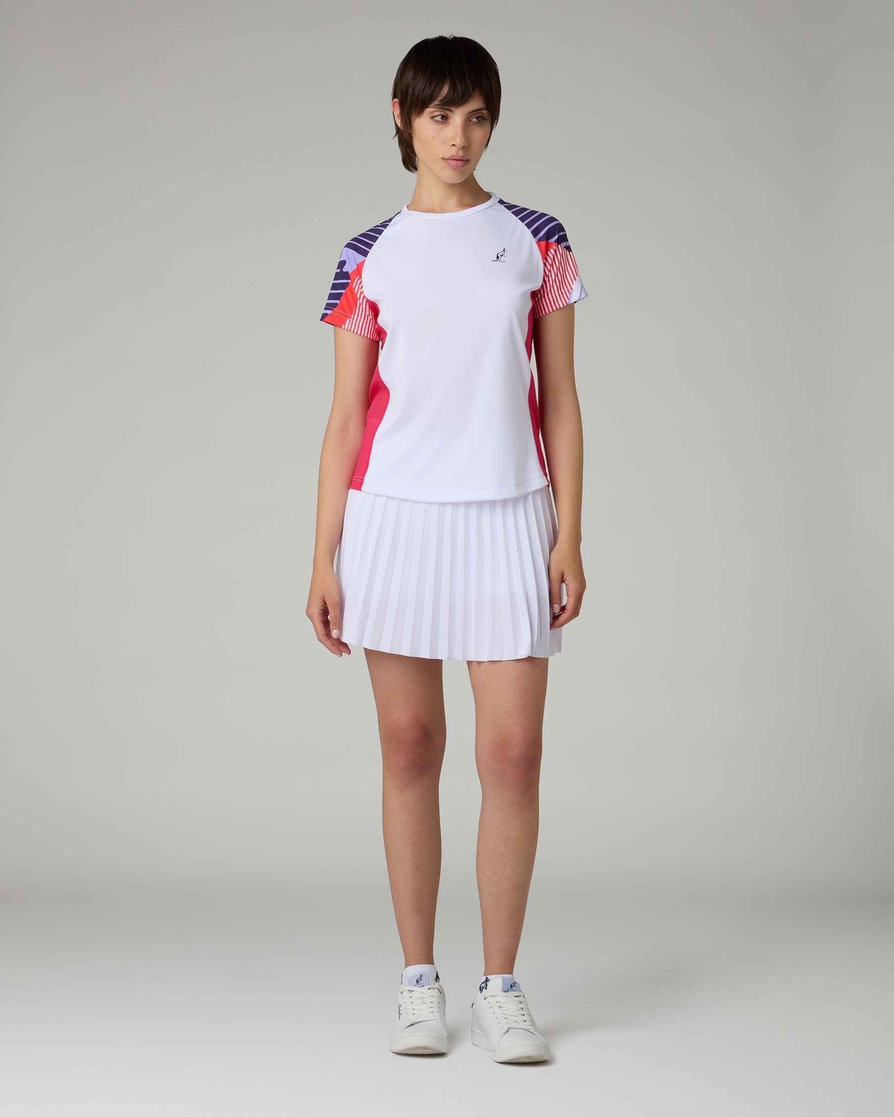 australian-court-t-shirt-tennis-elasticizzata-bianca image 2