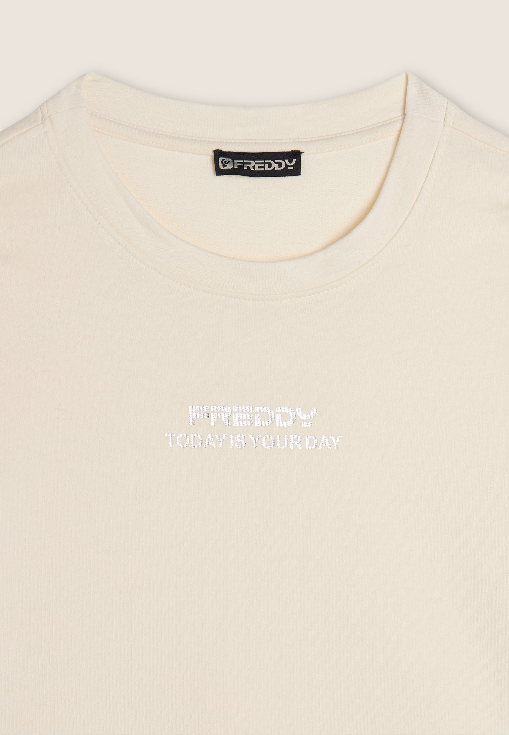 freddy-felpa-cropped-comfort-fit-con-grafica-frontale image 2