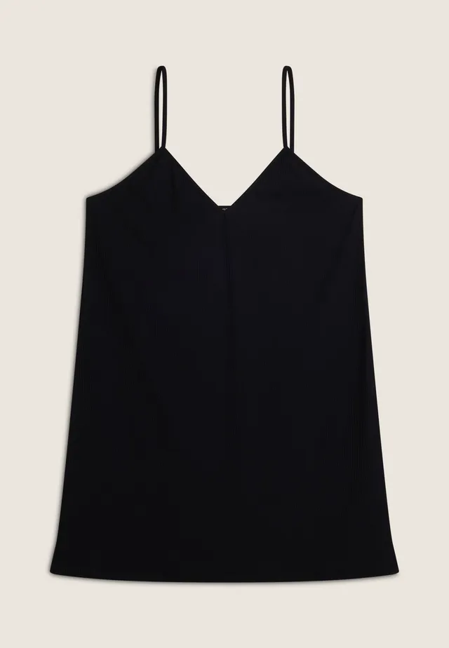 freddy-miniabito-sottoveste-in-jersey-a-costine-donna-scollo-a-v image 1